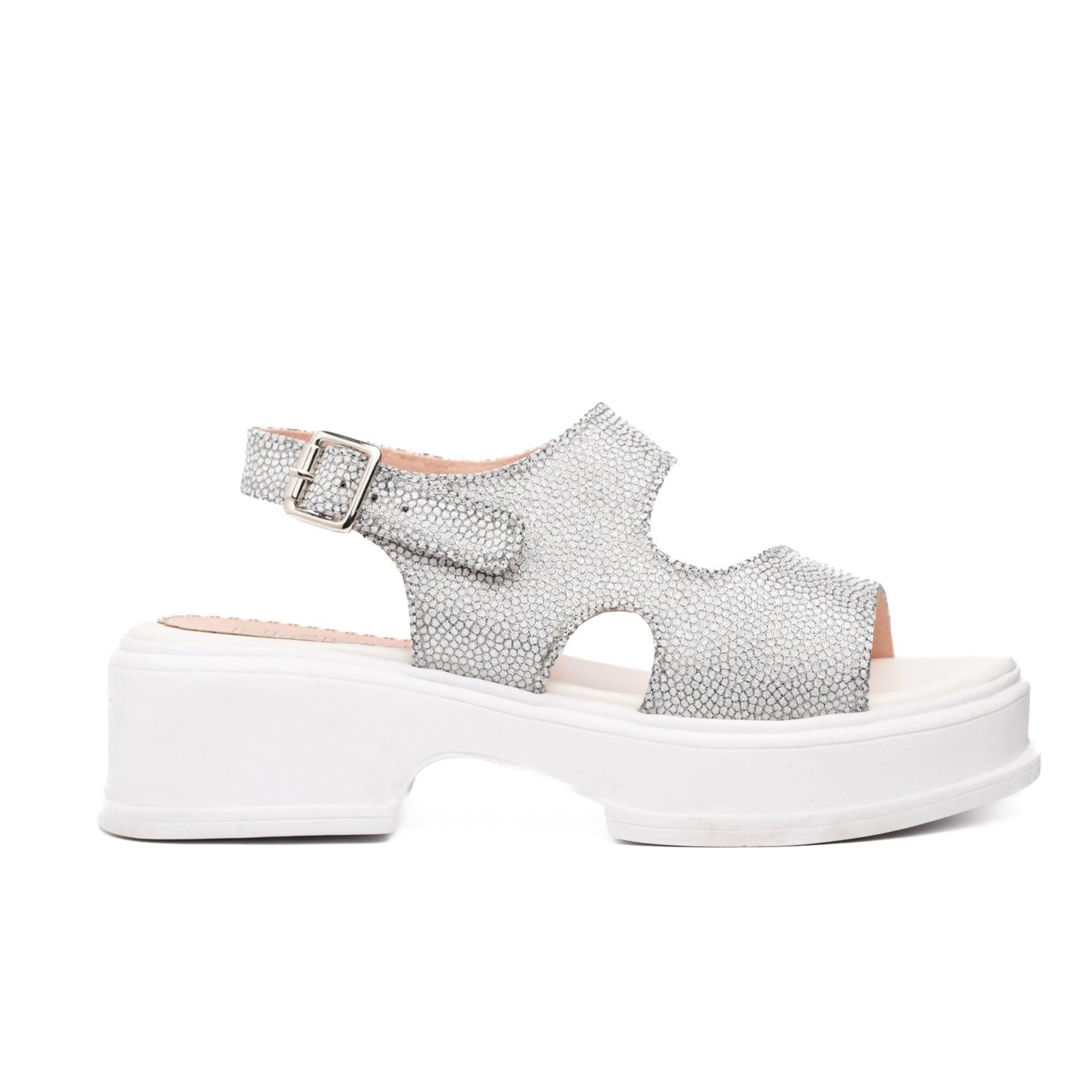 SANDALIAS CASUALES MUJER CELEBI BLANCO - 4