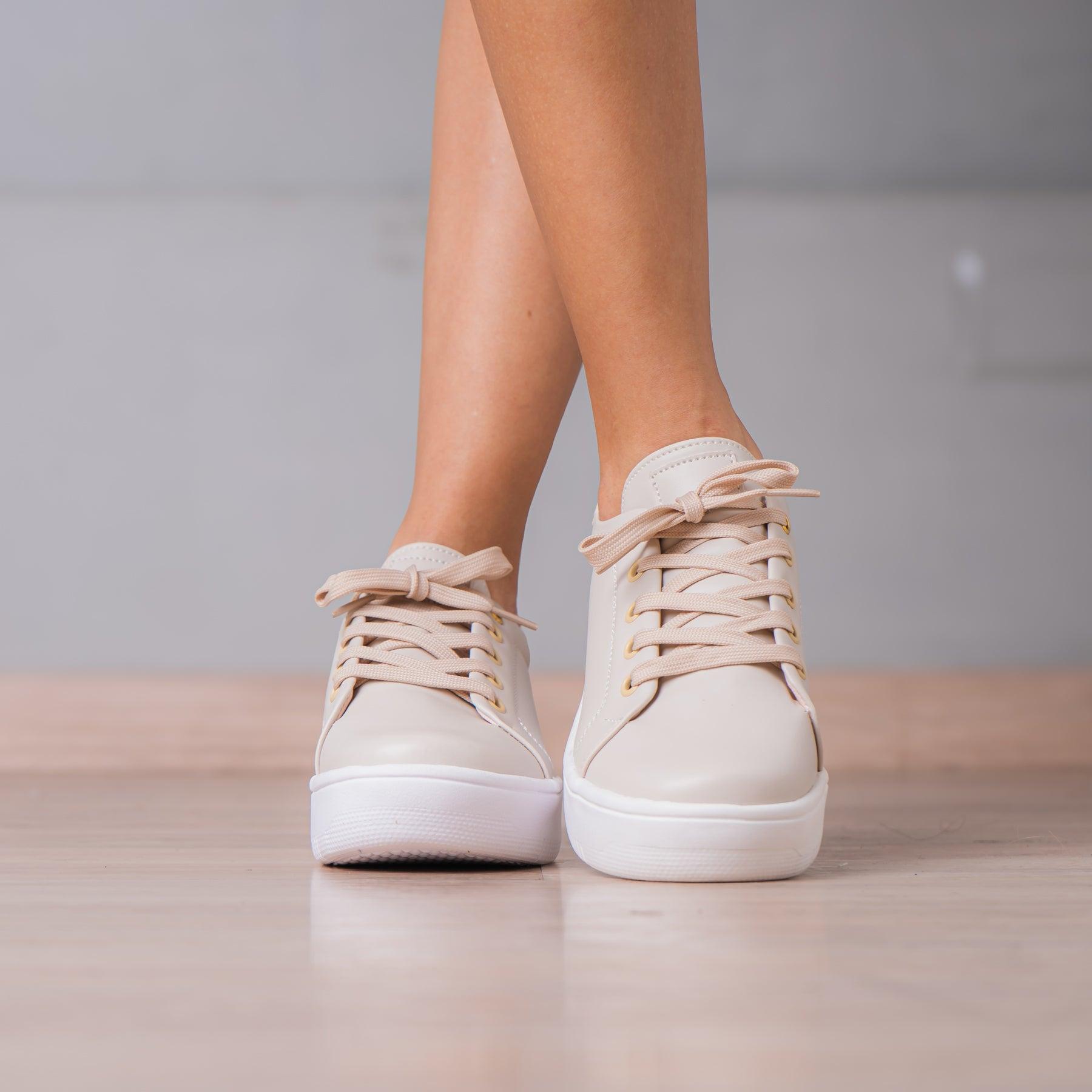 ZAPATILLAS URBANAS MUJER ORLANDO BEIGE - 2
