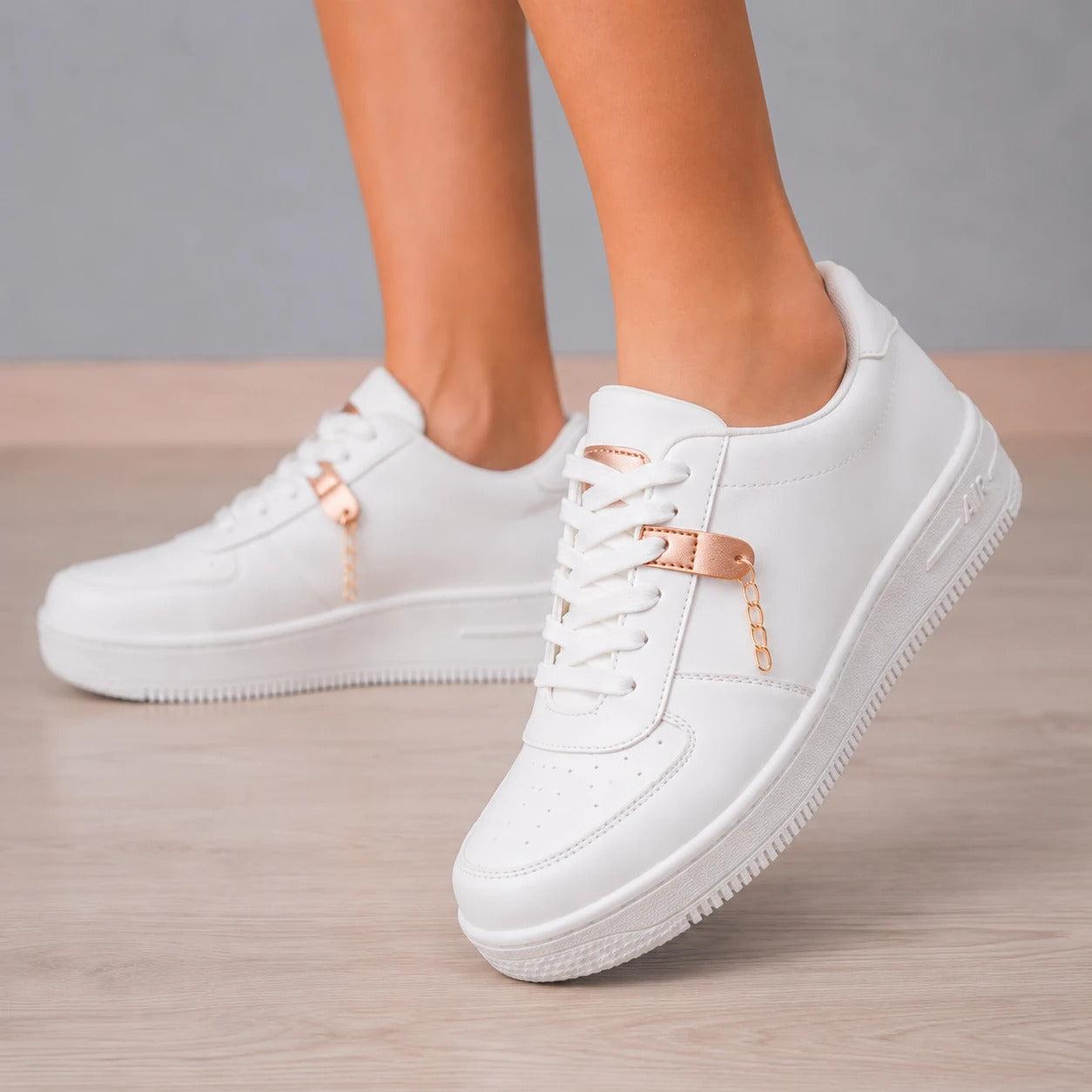 ZAPATILLAS URBANAS MUJER LYON BLANCO - 1