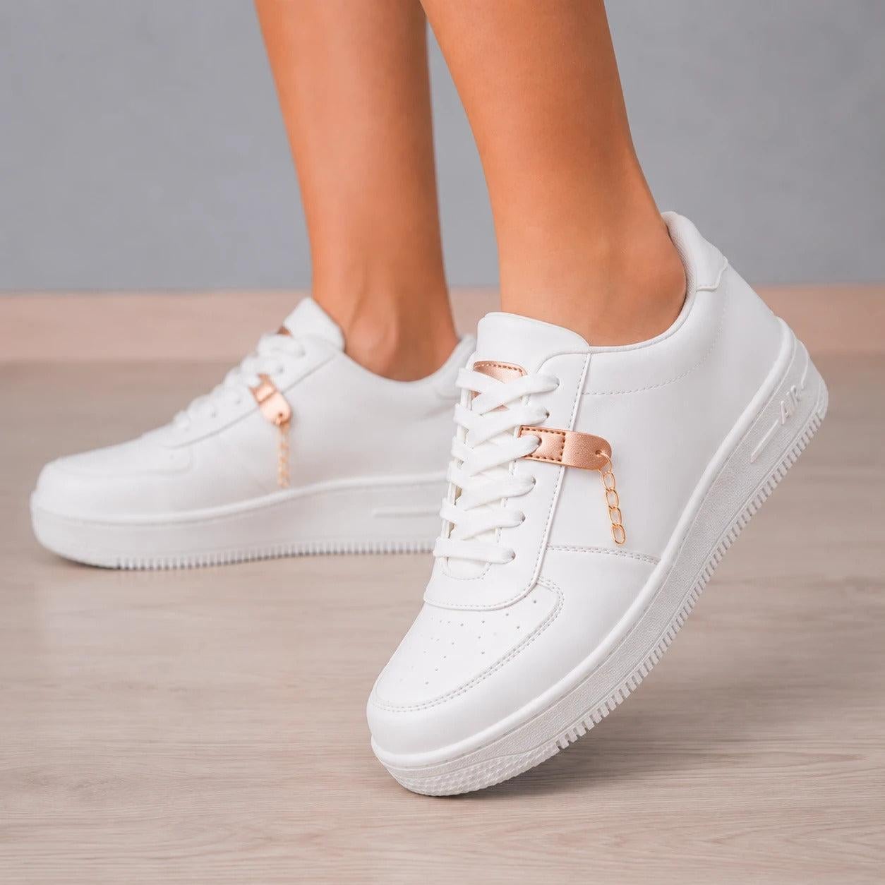 ZAPATILLAS URBANAS MUJER LYON BLANCO - 1