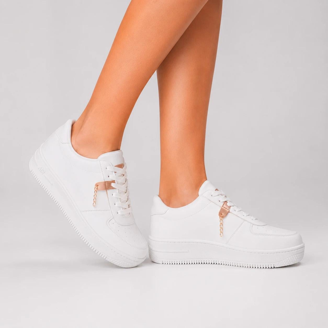 ZAPATILLAS URBANAS MUJER LYON BLANCO - 2