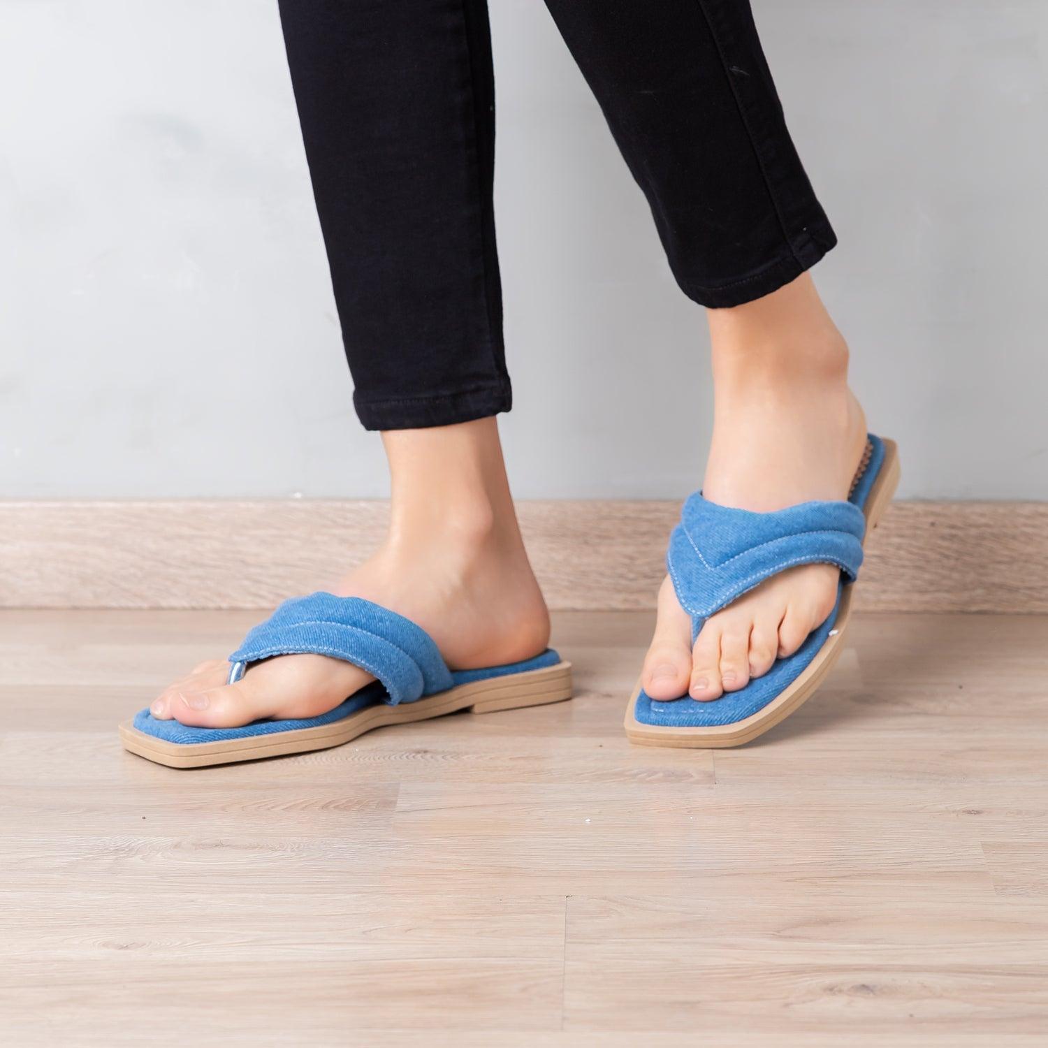 SANDALIAS CASUALES MUJER NICOLE DERIM - 1