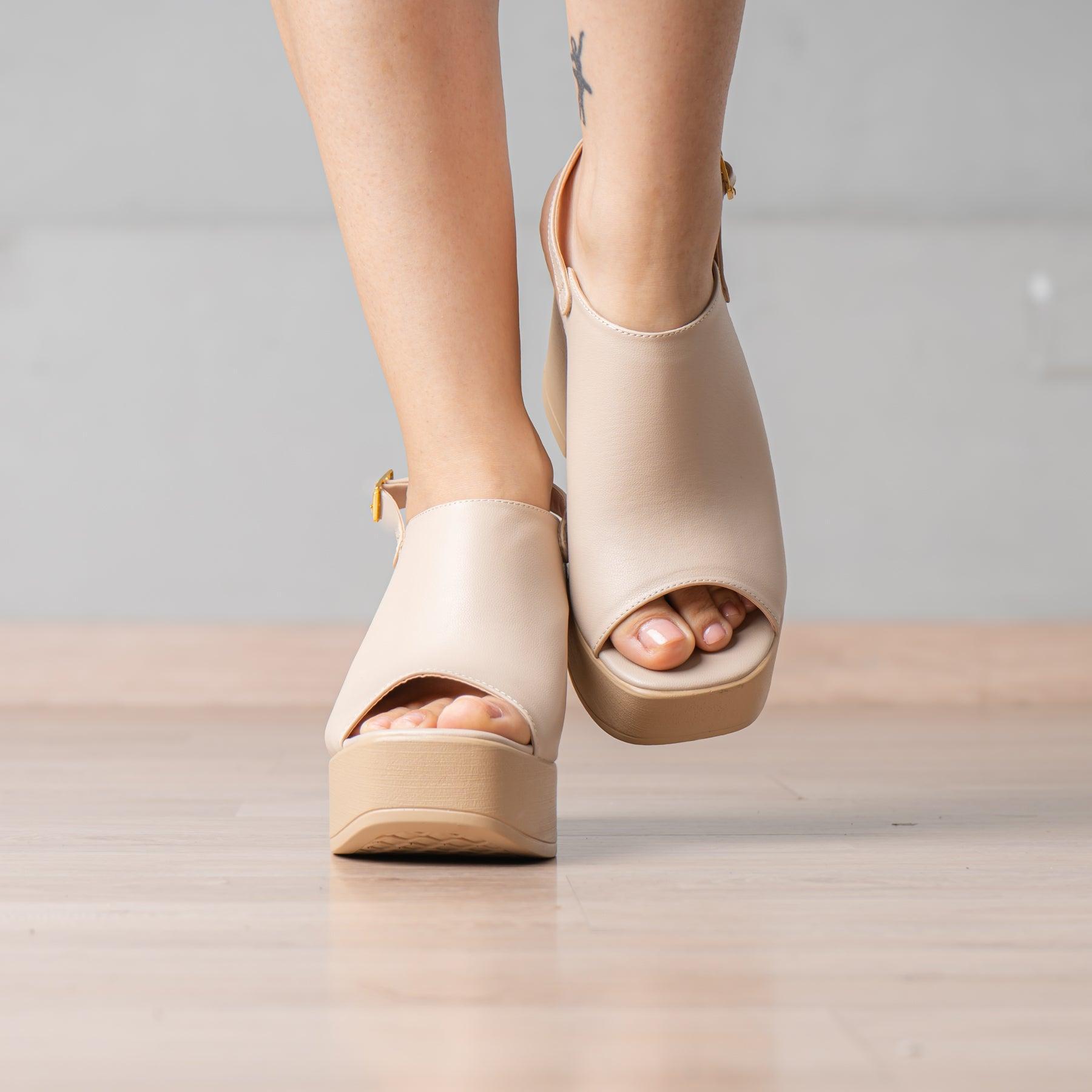 SANDALIAS DE VESTIR MUJER PUHLY BEIGE - 1
