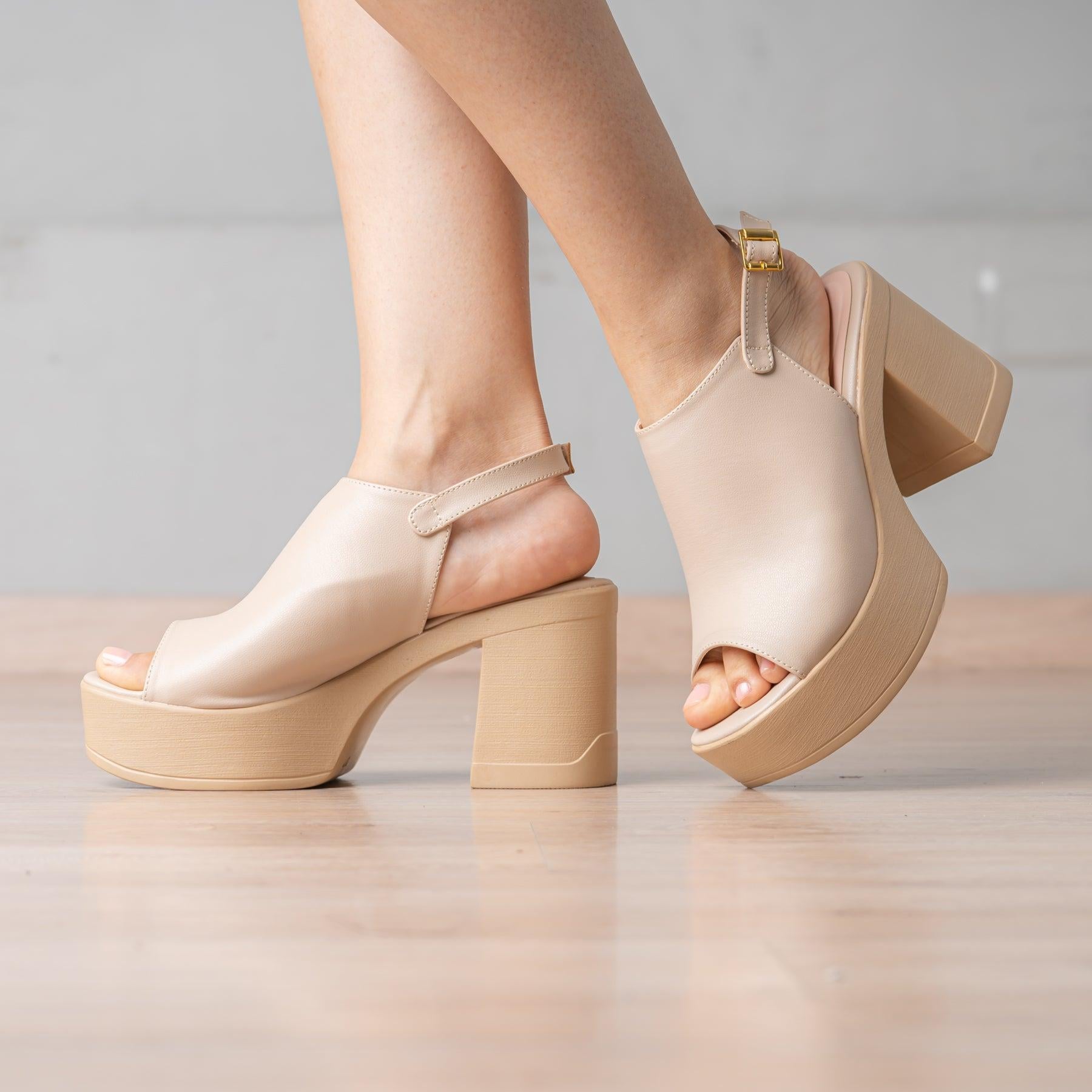 SANDALIAS DE VESTIR MUJER PUHLY BEIGE - 2