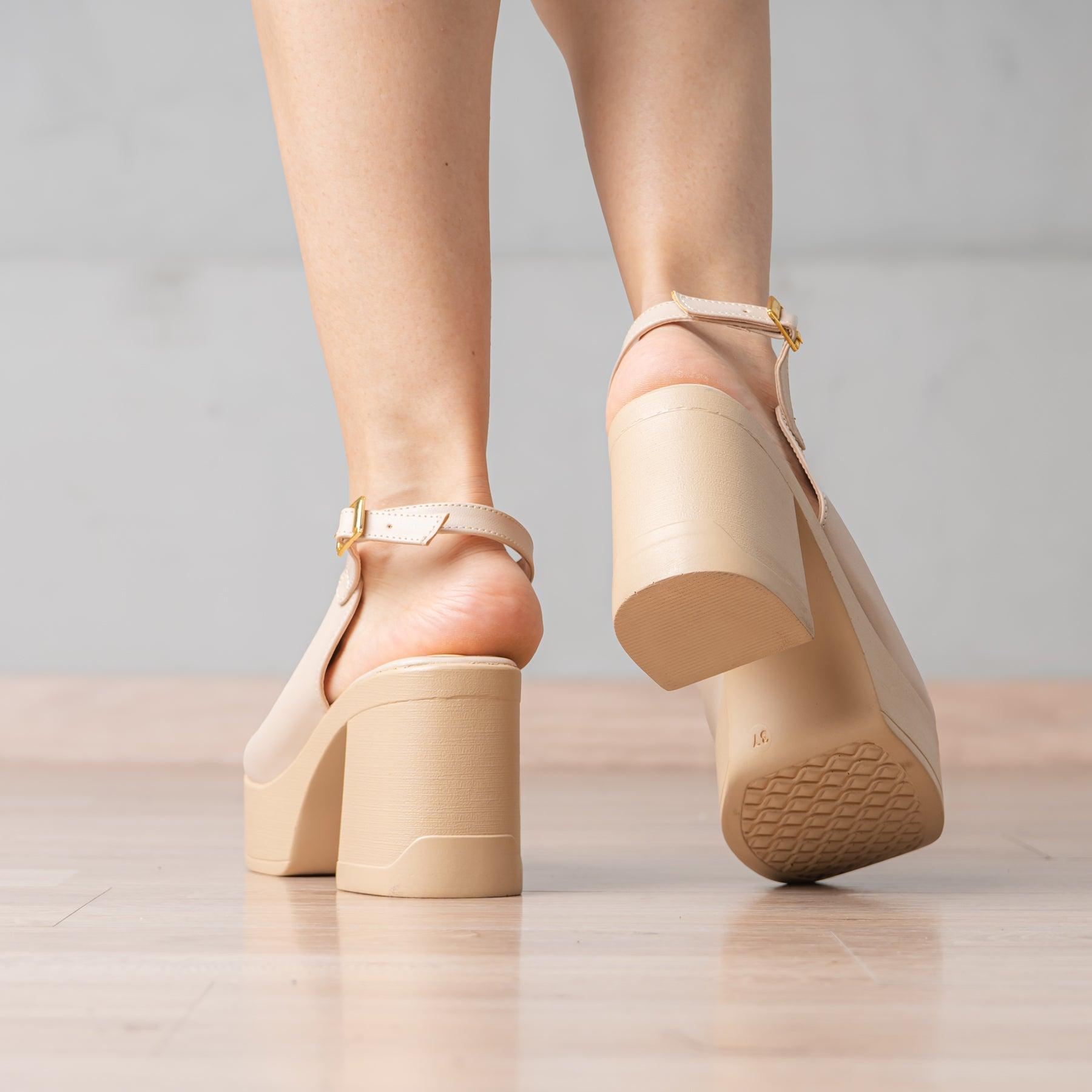 SANDALIAS DE VESTIR MUJER PUHLY BEIGE - 3