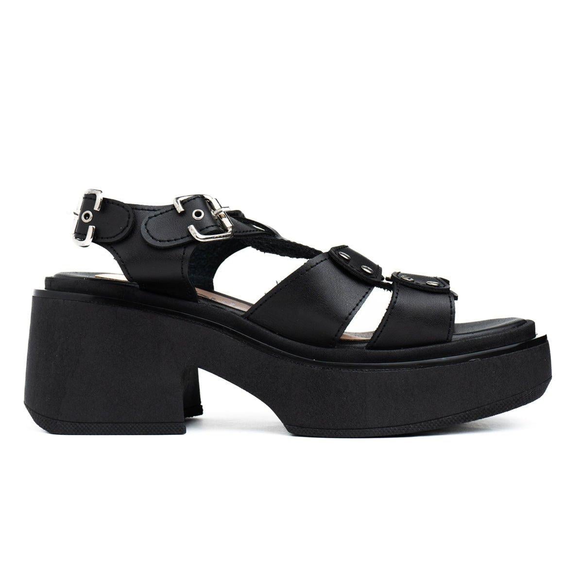 SANDALIAS CASUALES MUJER JUMIL NEGRO - 4