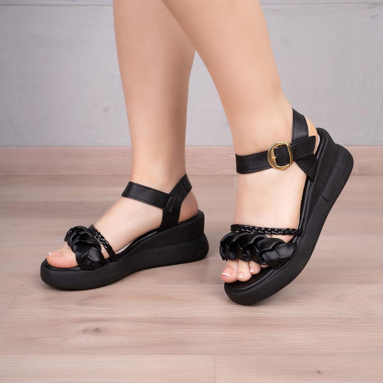 SANDALIAS CASUALES MUJER LOME NEGRO - 1