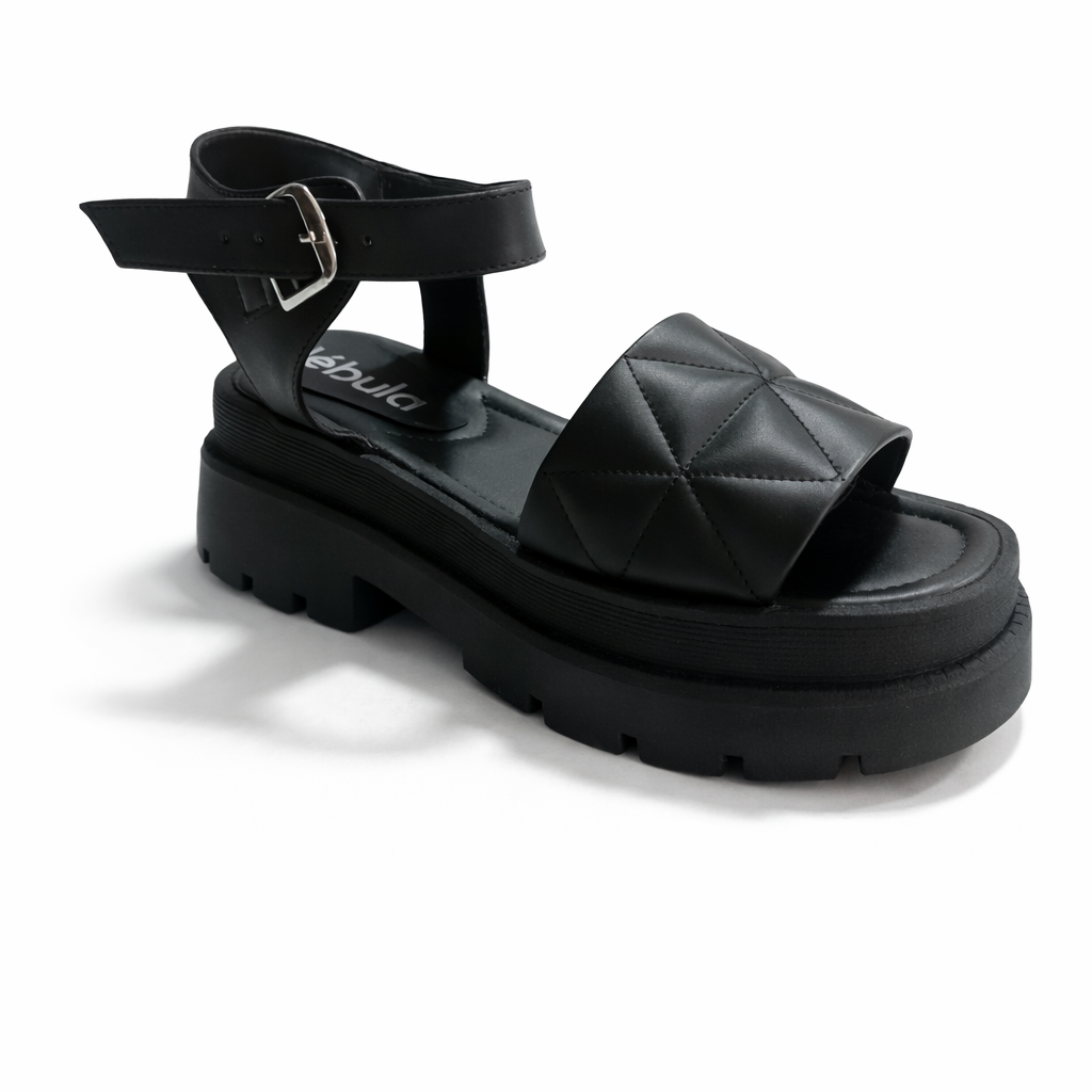 SANDALIAS CASUALES MUJER PRADA 2.0 NEGRO - 2