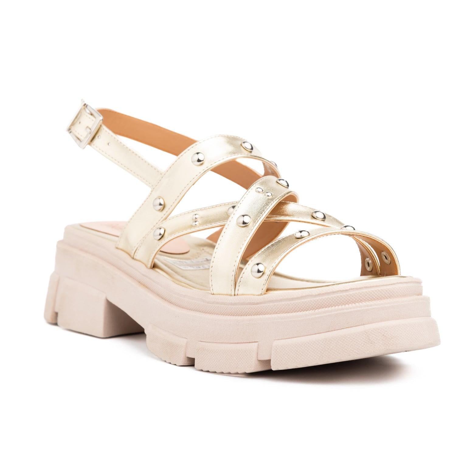 SANDALIAS CASUALES MUJER RAFAELA DORADO - 5