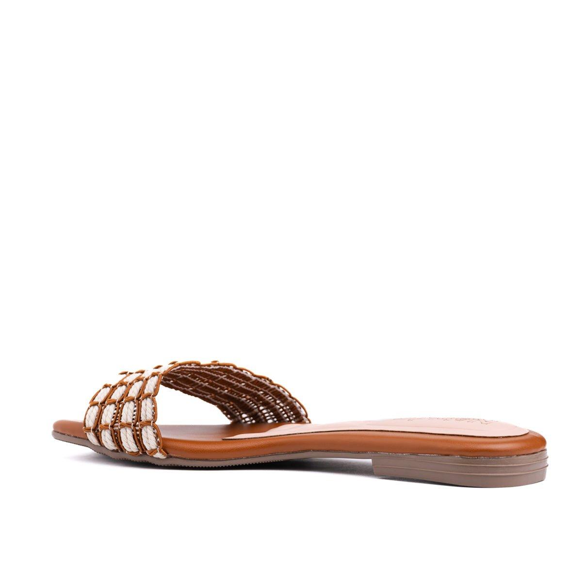 SANDALIAS CASUALES MUJER LONUT CAMEL - 6