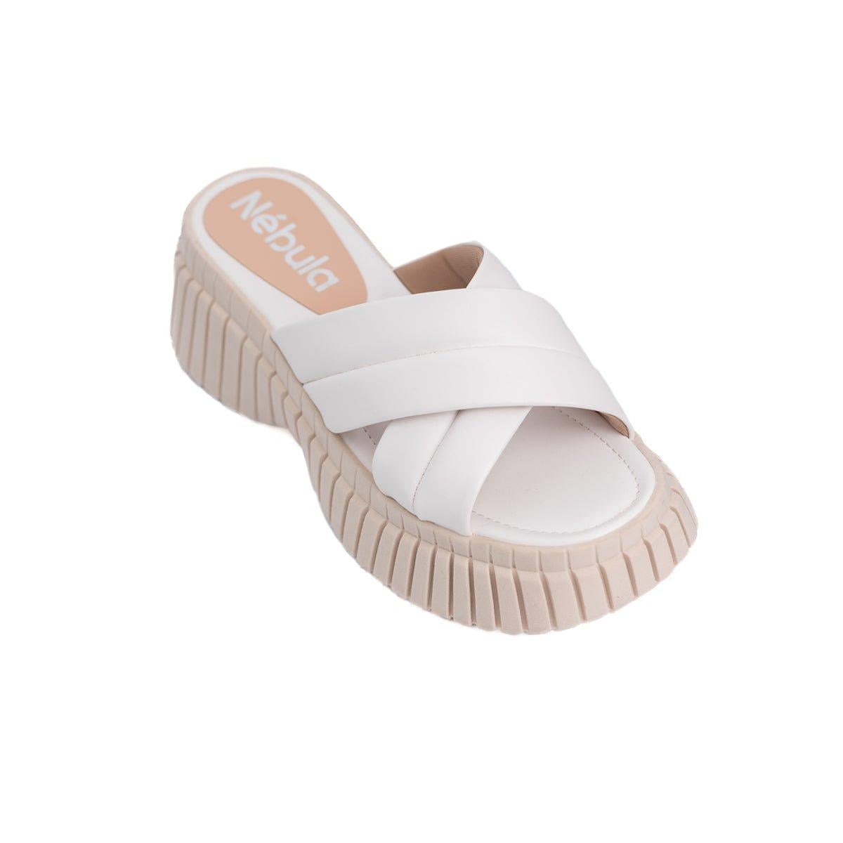 SANDALIAS CASUALES MUJER ABUMMA BLANCO - 2