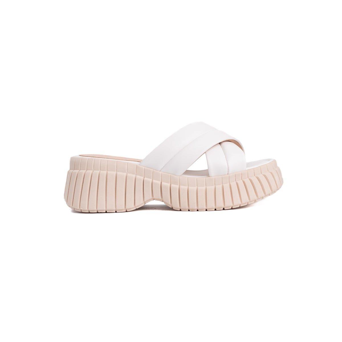 SANDALIAS CASUALES MUJER ABUMMA BLANCO - 4