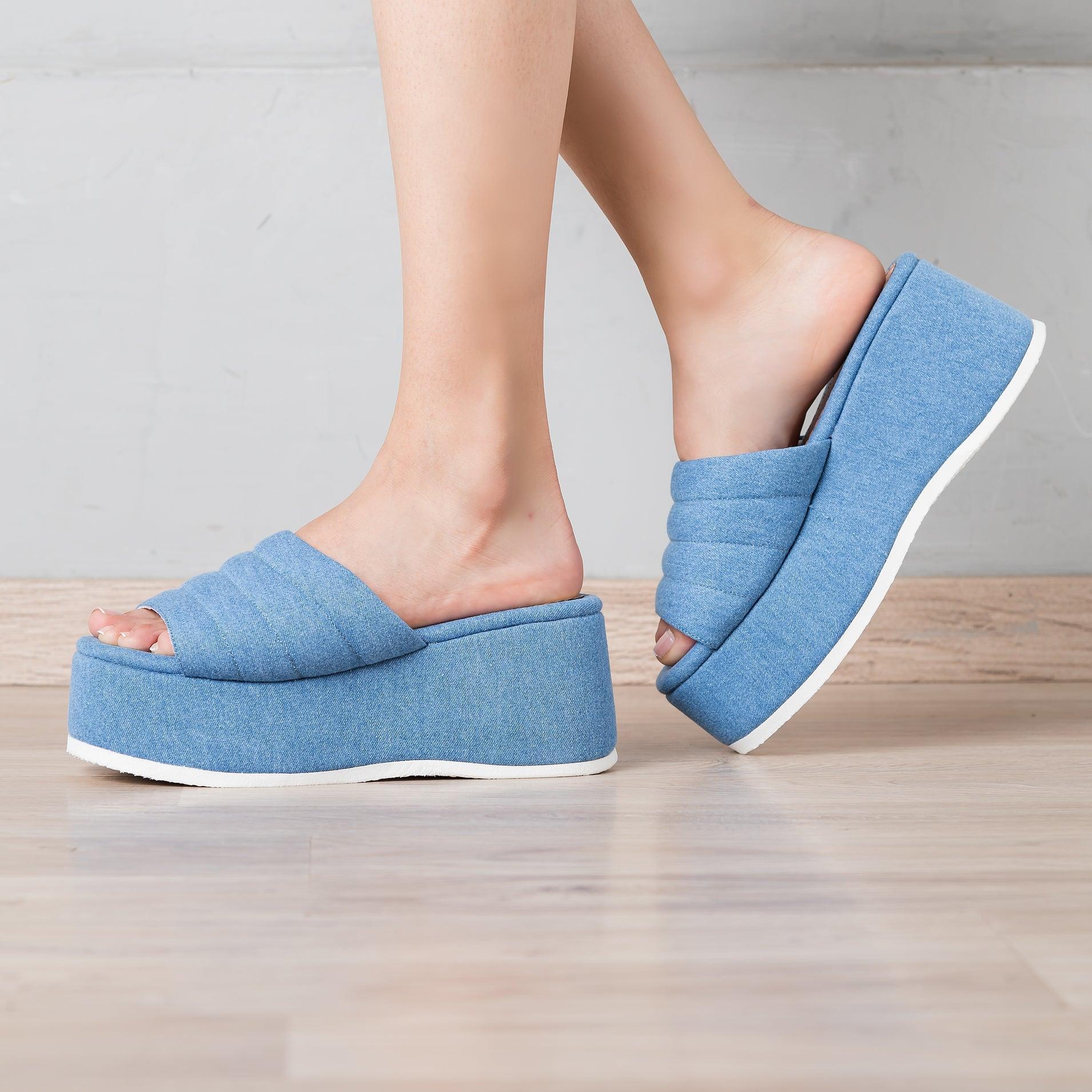 SANDALIAS CASUALES MUJER DERIERI DERIM - 1