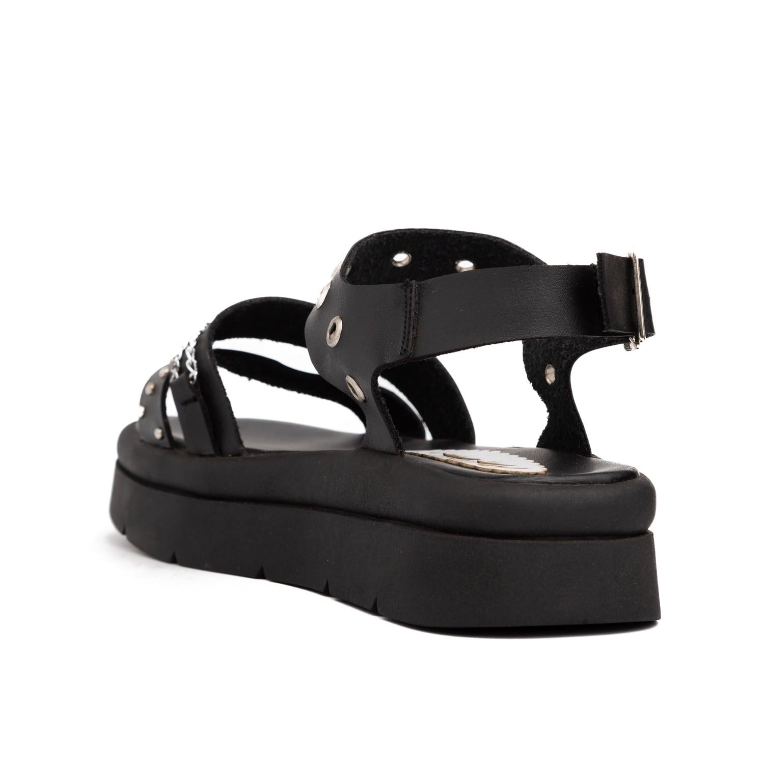 SANDALIAS CASUALES MUJER MONACO NEGRO - 4