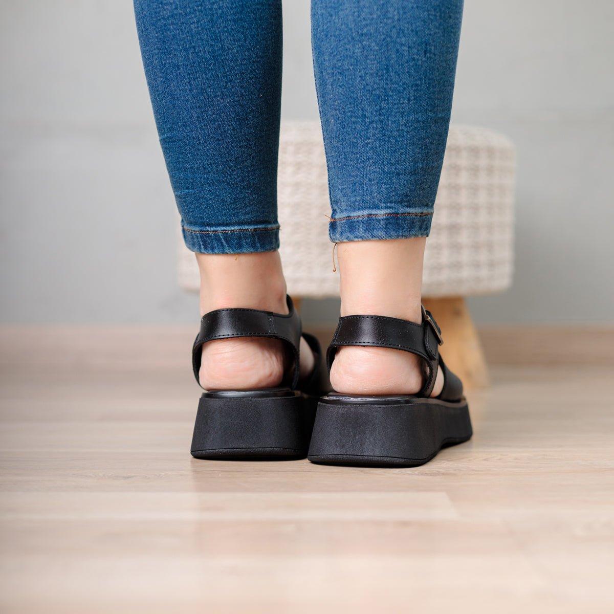SANDALIAS CASUALES MUJER GOPA NEGRO - 3