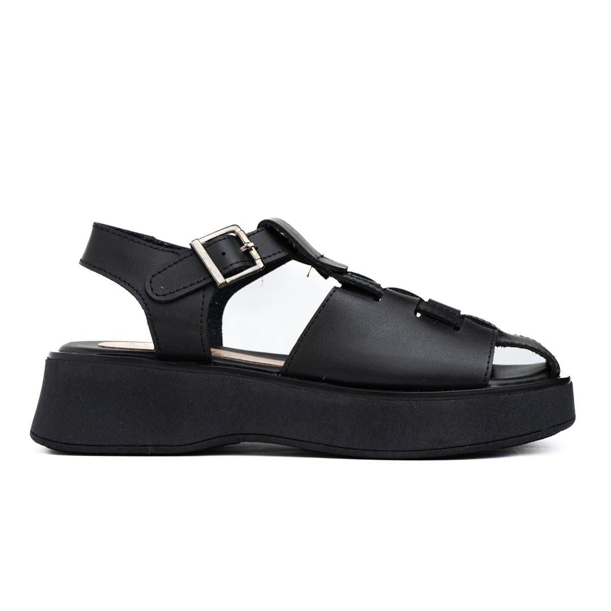 SANDALIAS CASUALES MUJER GOPA NEGRO - 4