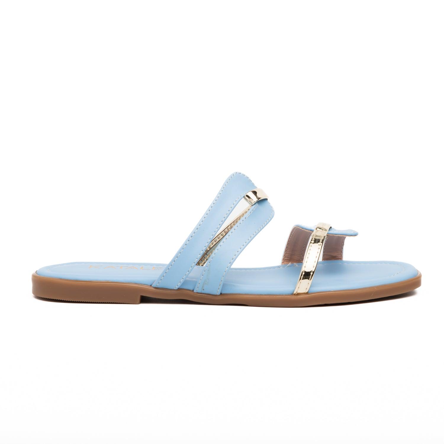 SANDALIAS CASUALES MUJER PONCE CELESTE - 2