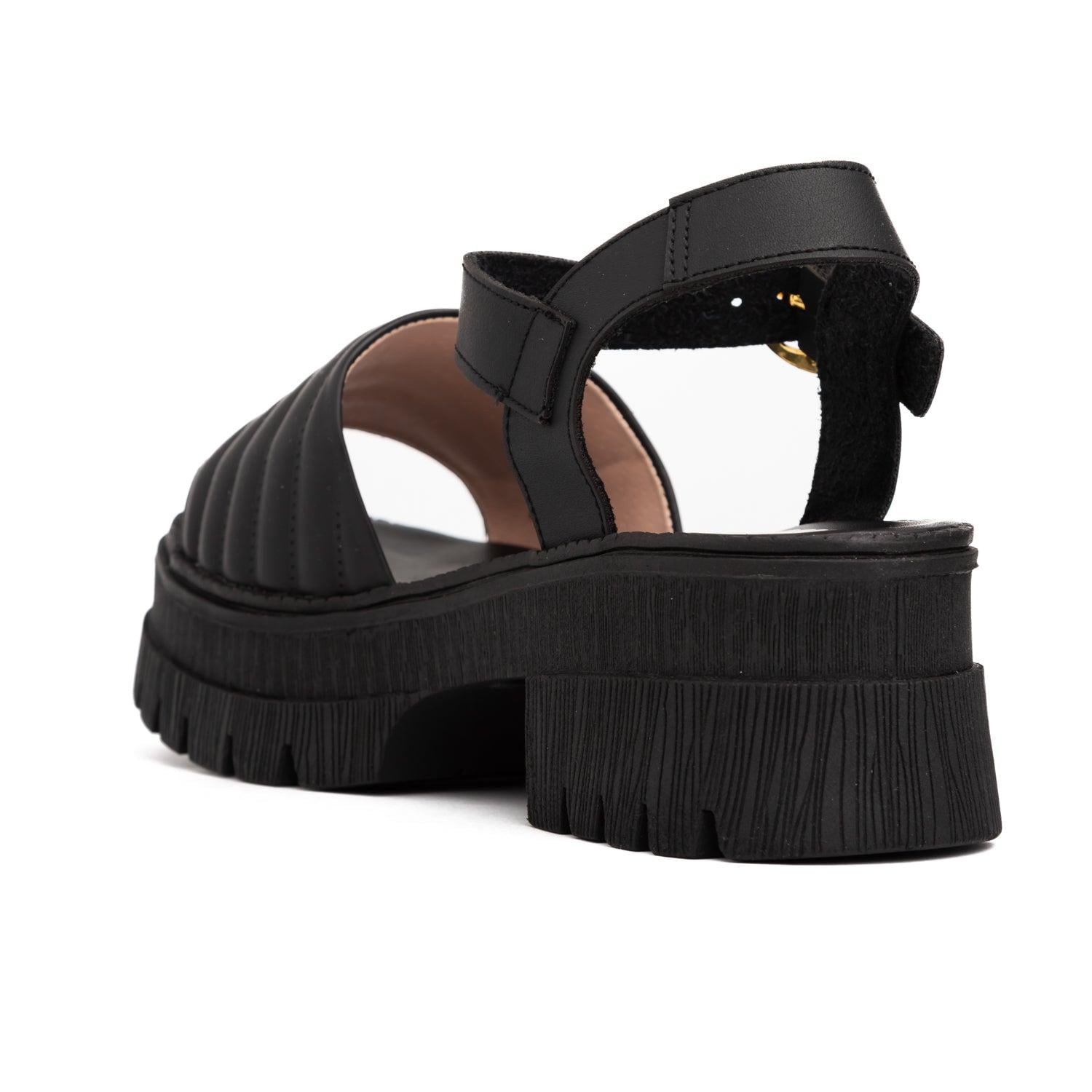 SANDALIAS CASUALES MUJER BELLEY NEGRO - 4