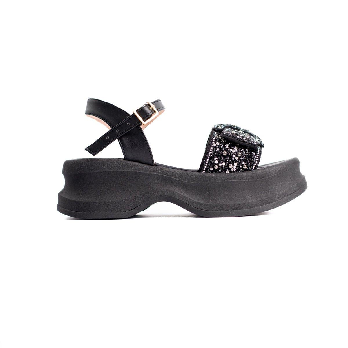 SANDALIAS CASUALES MUJER NAYDEN NEGRO - 4