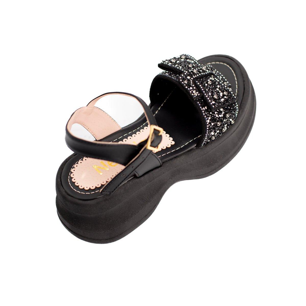 SANDALIAS CASUALES MUJER NAYDEN NEGRO - 6