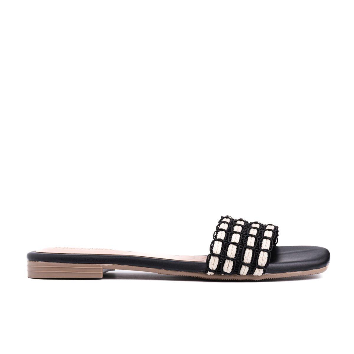 SANDALIAS CASUALES MUJER LONUT NEGRO - 4