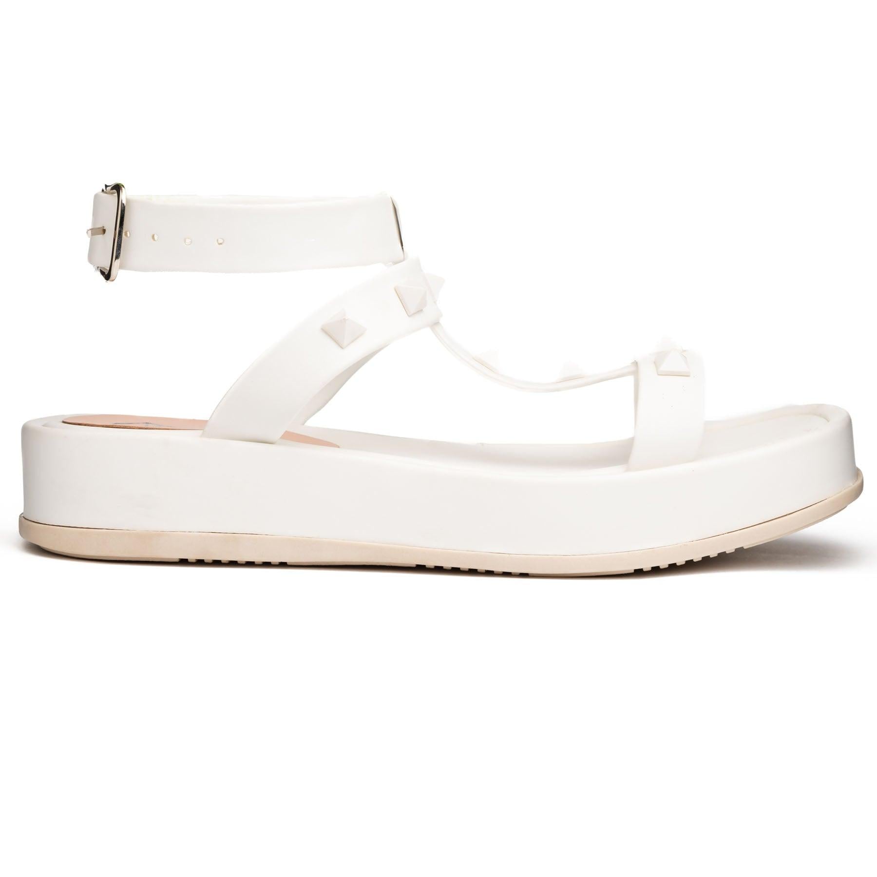SANDALIAS CASUALES MUJER OVALLE BLANCO - 2