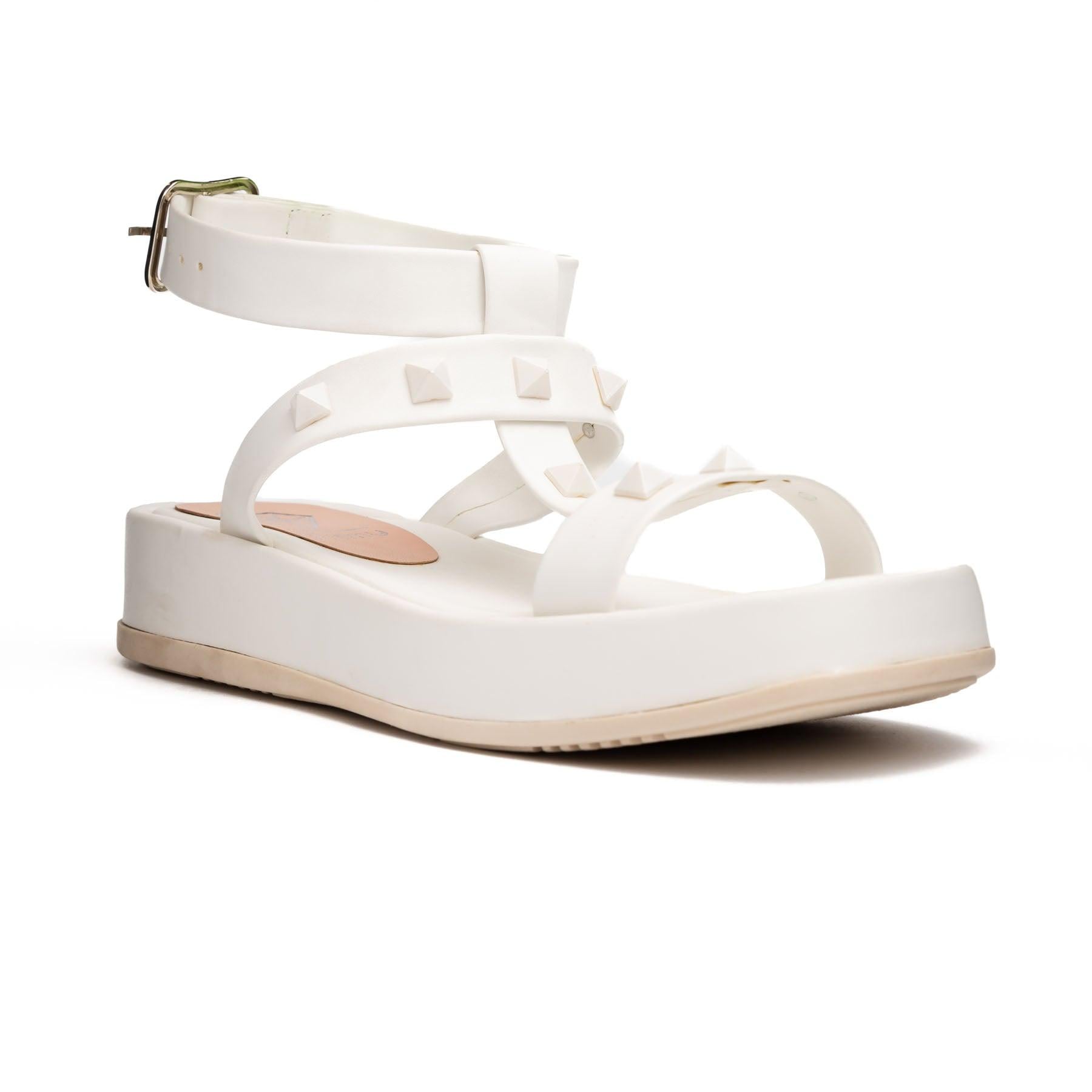 SANDALIAS CASUALES MUJER OVALLE BLANCO - 3