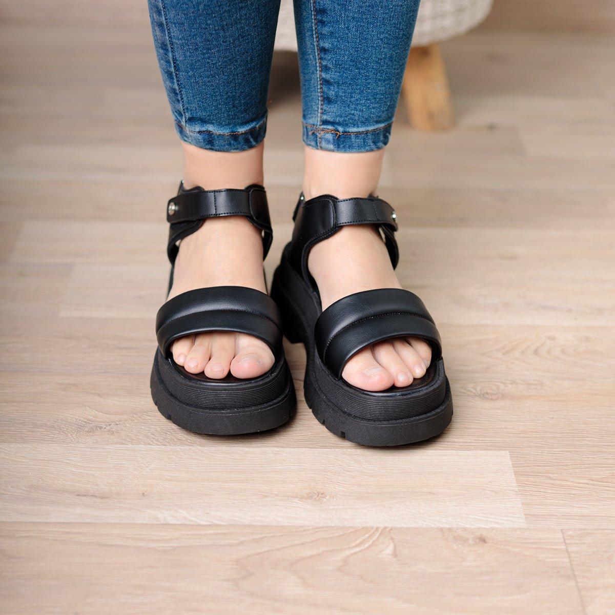 SANDALIAS CASUALES MUJER ETCHE NEGRO - 2