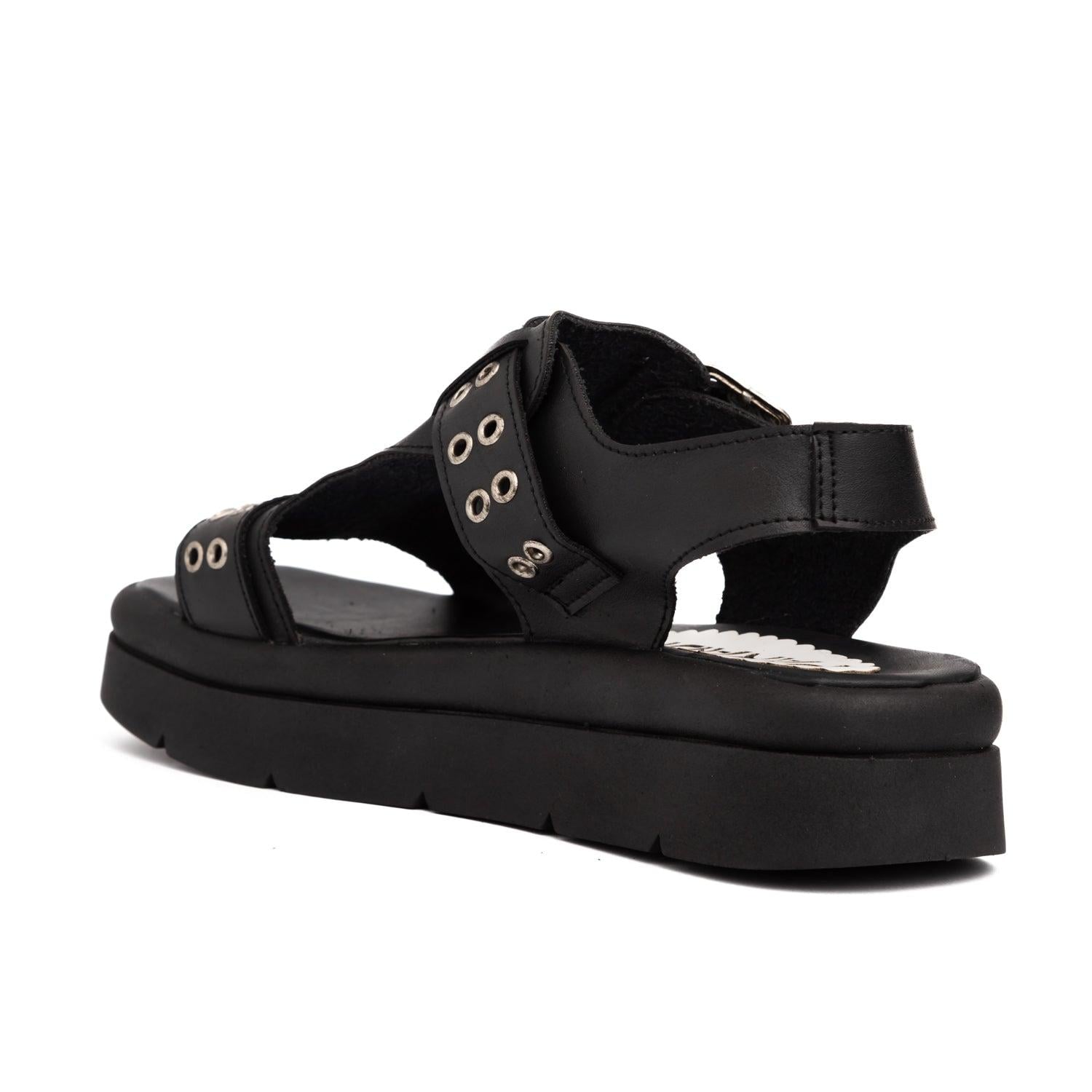 SANDALIAS CASUALES MUJER POLANCO NEGRO - 4