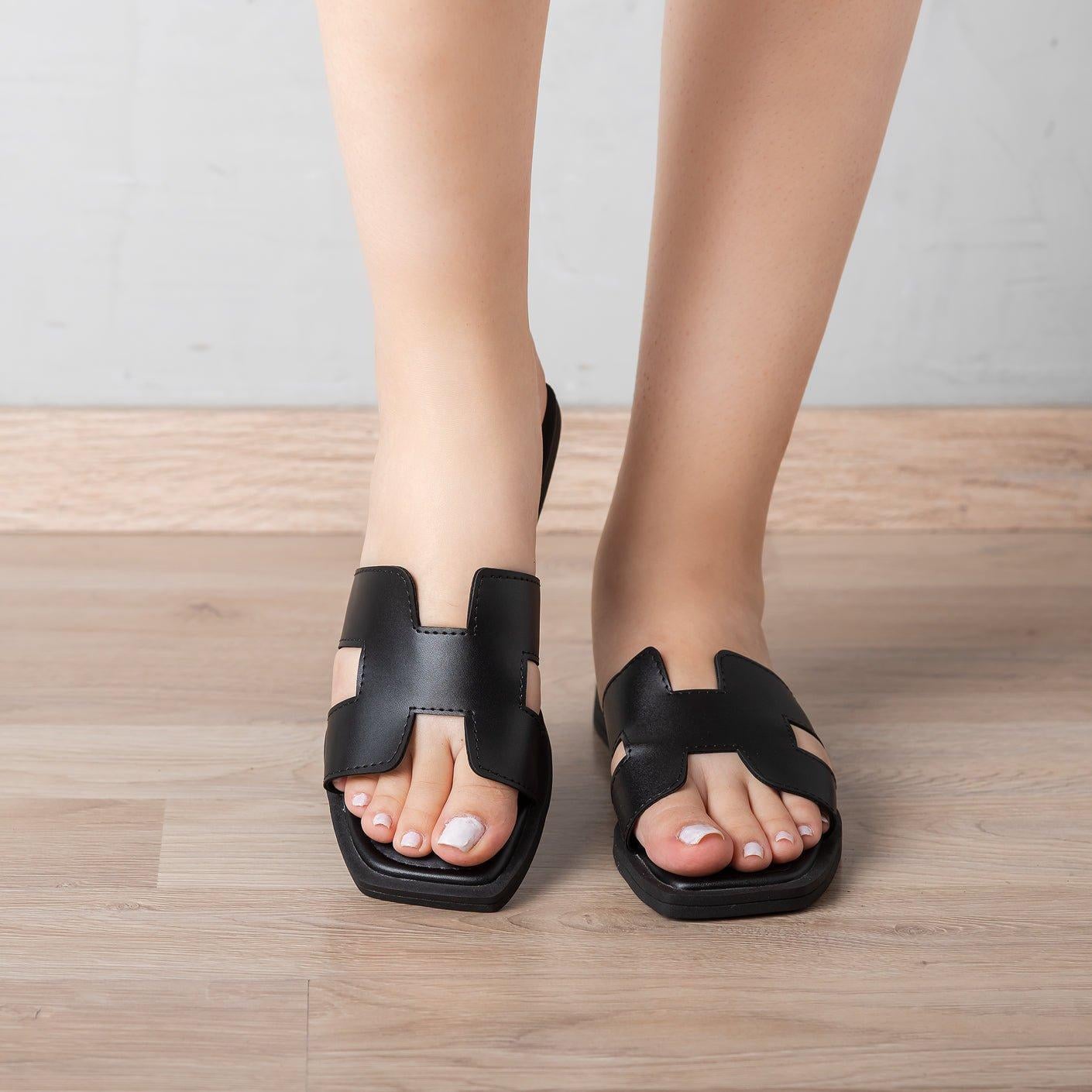 SANDALIAS CASUALES MUJER HORUS NEGRO - 1