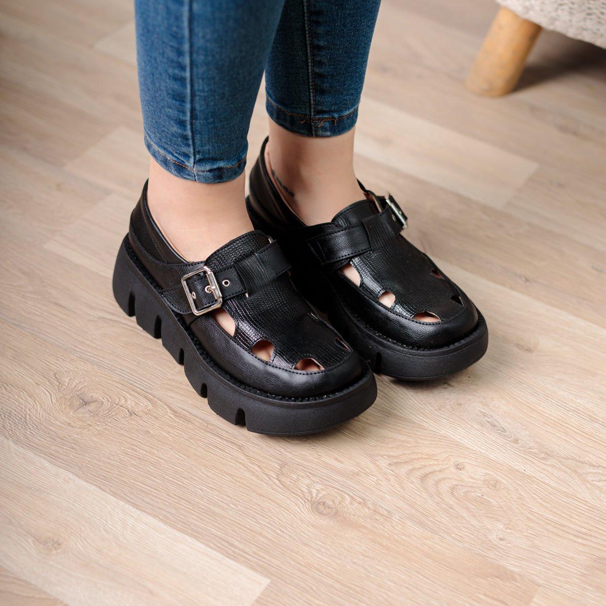 SANDALIAS CASUALES MUJER MOTIV NEGRO - 2