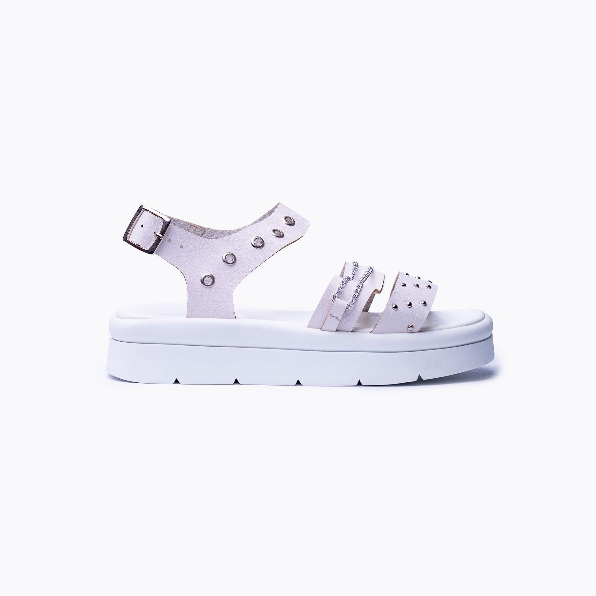 SANDALIAS CASUALES MUJER MONACO BLANCO - 4