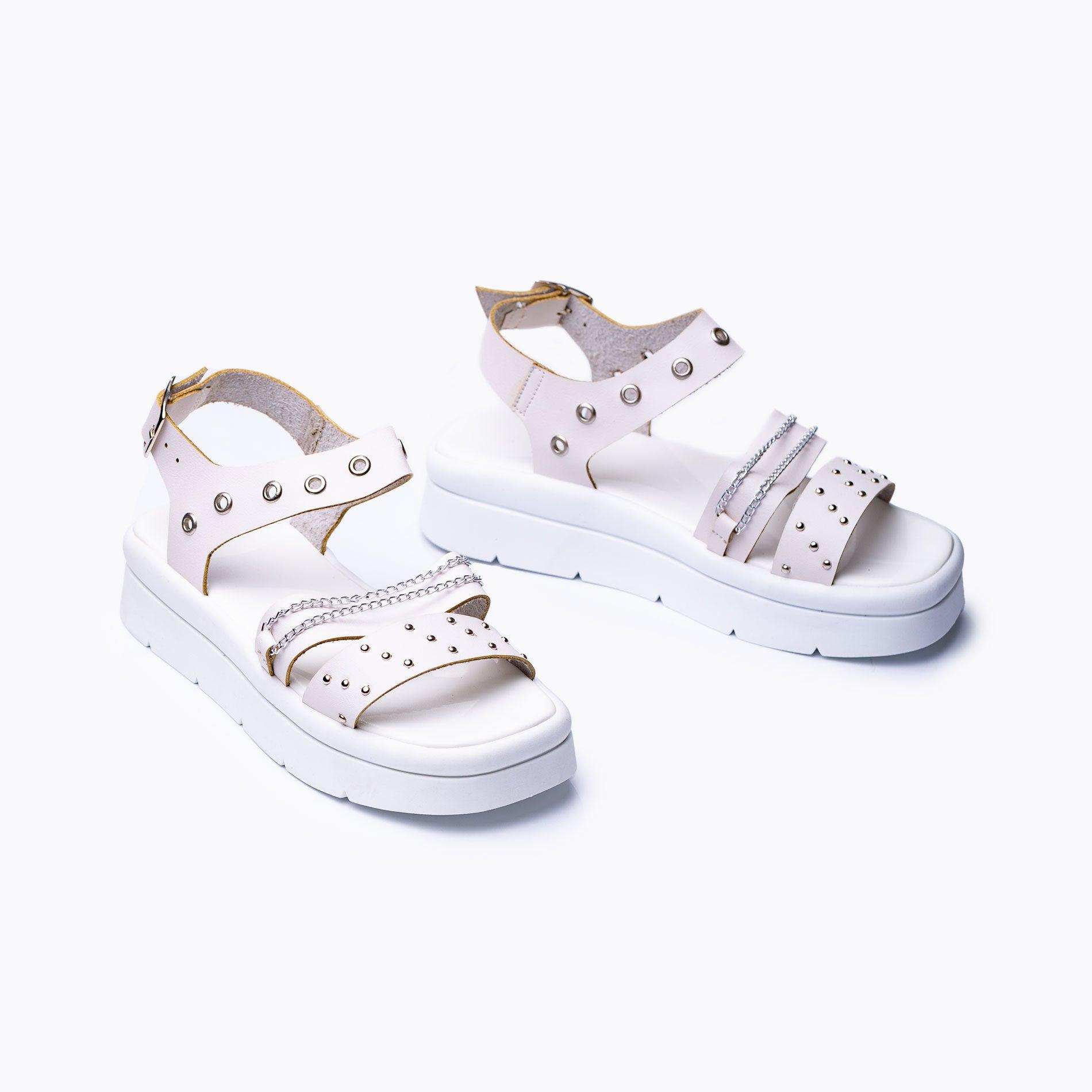 SANDALIAS CASUALES MUJER MONACO BLANCO - 5
