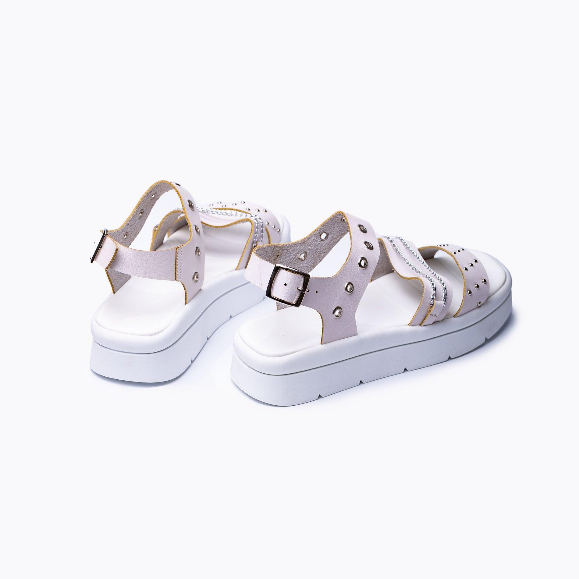 SANDALIAS CASUALES MUJER MONACO BLANCO - 6