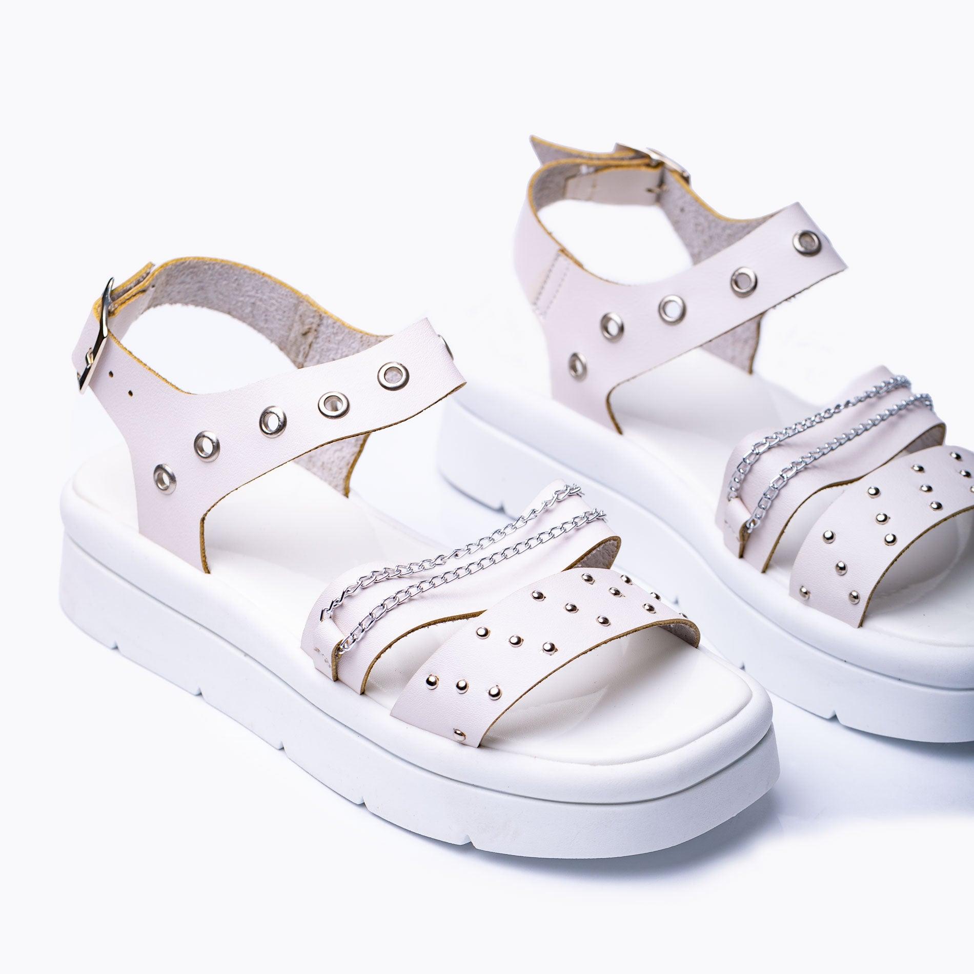 SANDALIAS CASUALES MUJER MONACO BLANCO - 7