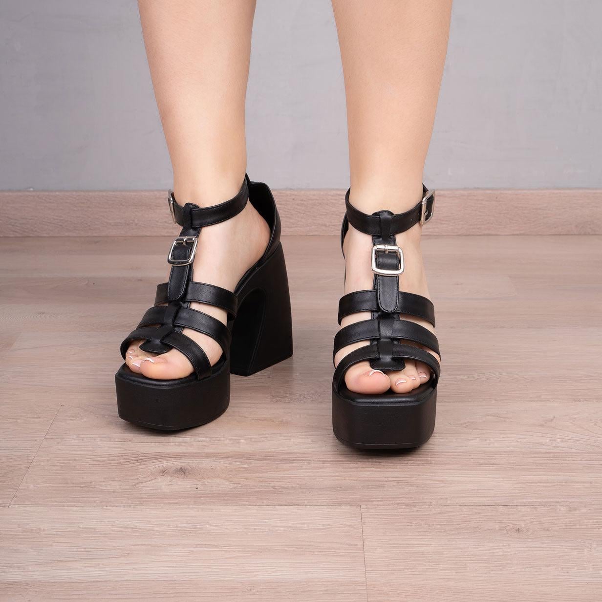SANDALIAS MUJER MALABO NEGRO - 2