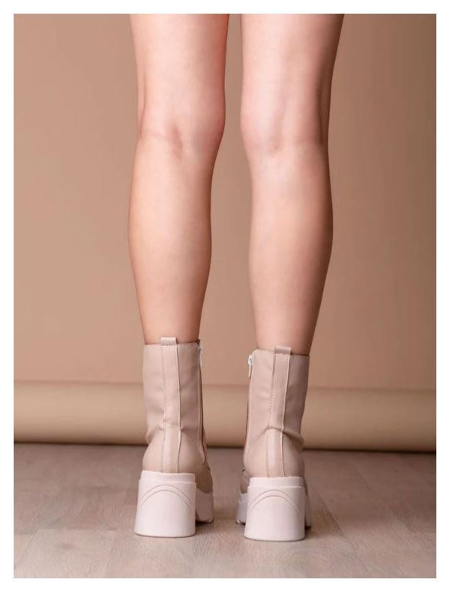 BOTAS MUJER VILLETA NUDE CUERO - 3