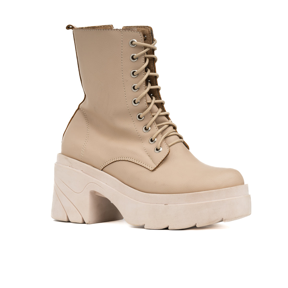 BOTAS MUJER VILLETA NUDE CUERO - 5