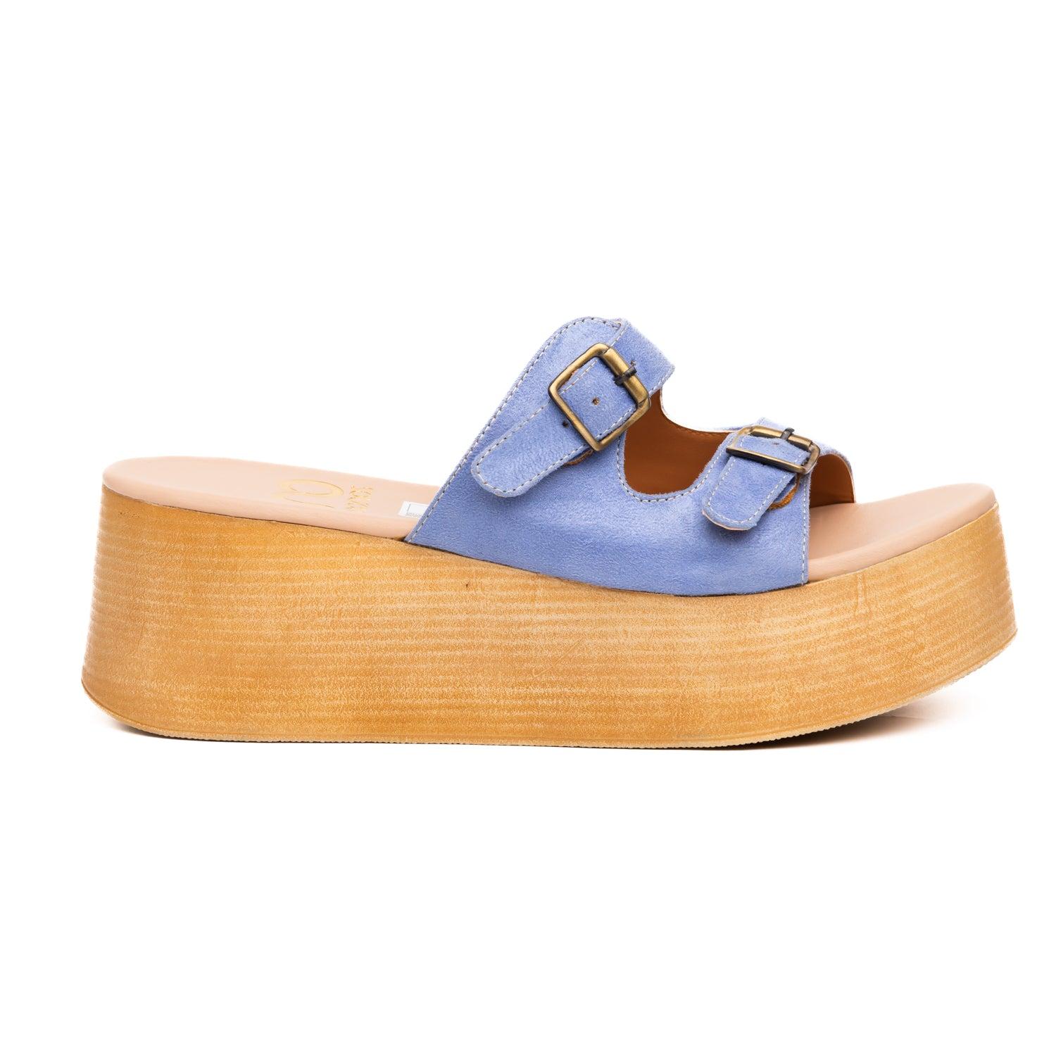SANDALIAS CASUALES MUJER ORADEA CELESTE - 4