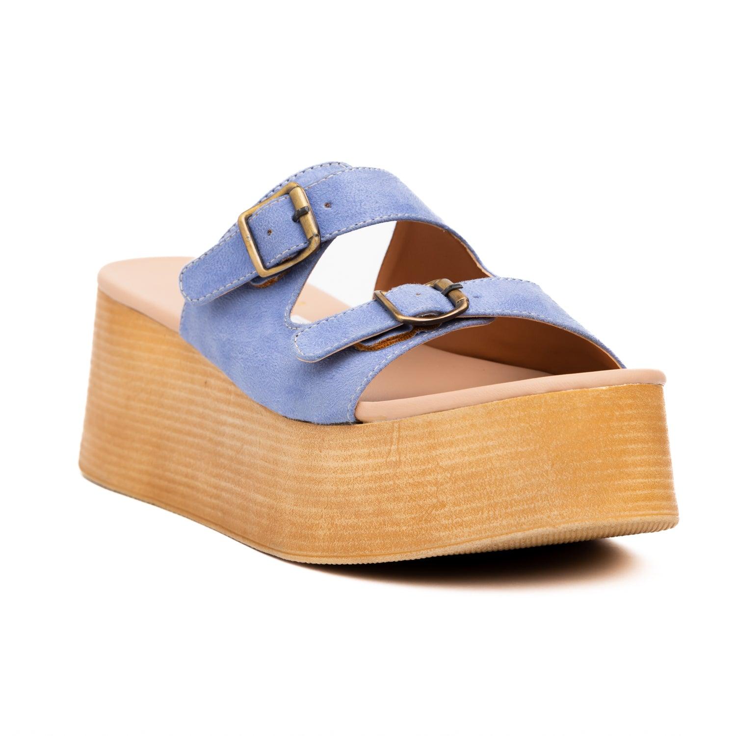 SANDALIAS CASUALES MUJER ORADEA CELESTE - 5