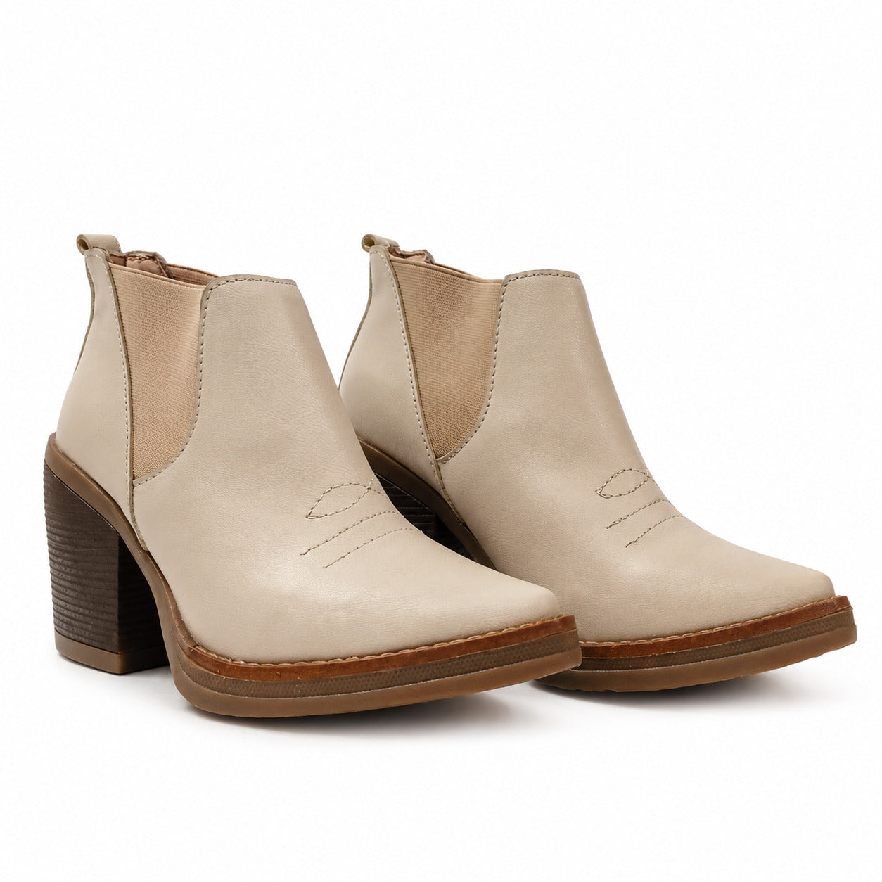 BOTINES MUJER INFANY NUDE - 4