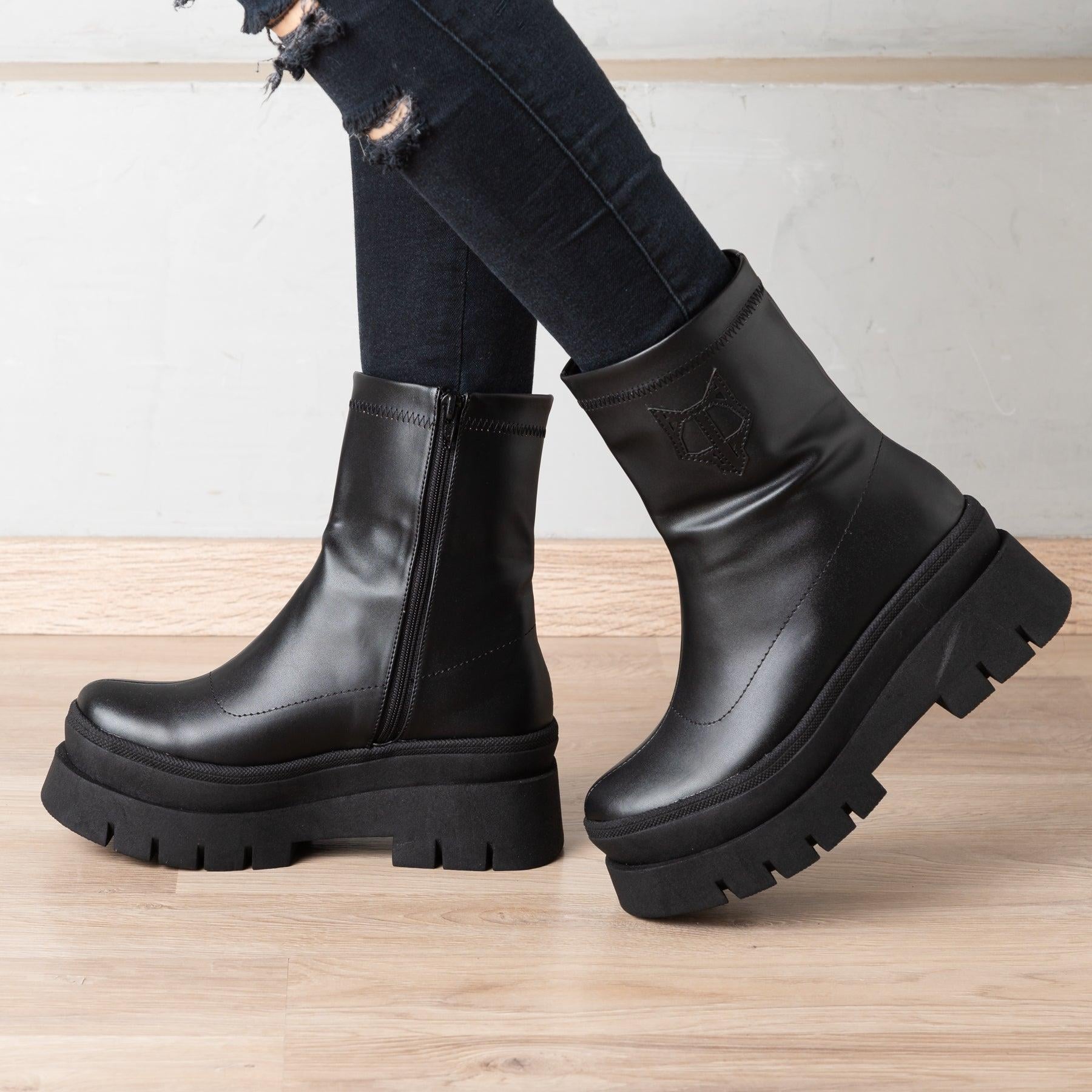 BOTAS MUJER LABELL NEGRO - 1
