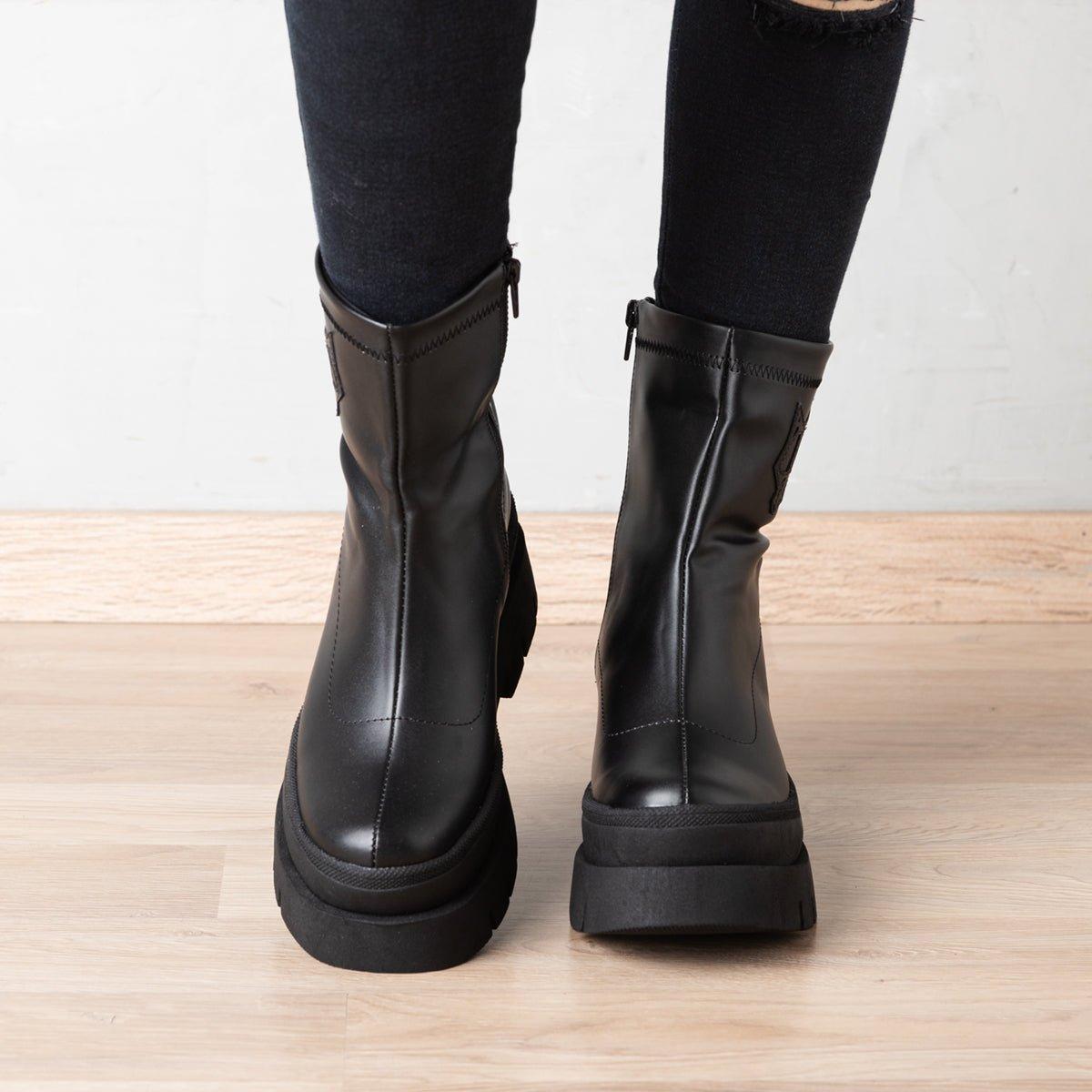 BOTAS MUJER LABELL NEGRO - 2