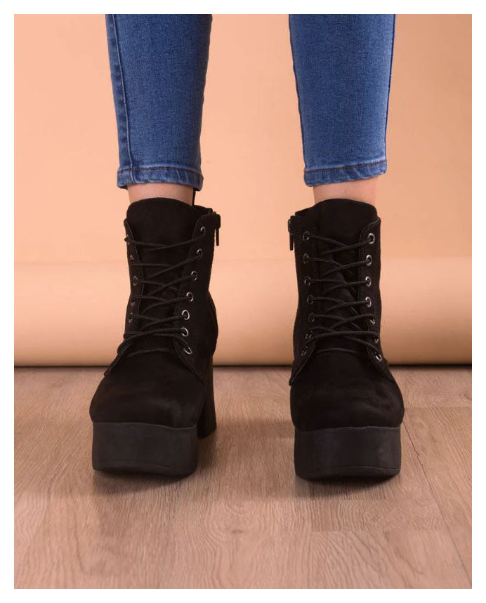 BOTAS MUJER RAZGRAD NEGRO GAMUZA - 2