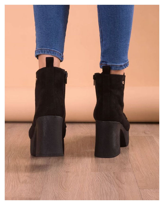 BOTAS MUJER RAZGRAD NEGRO GAMUZA - 3