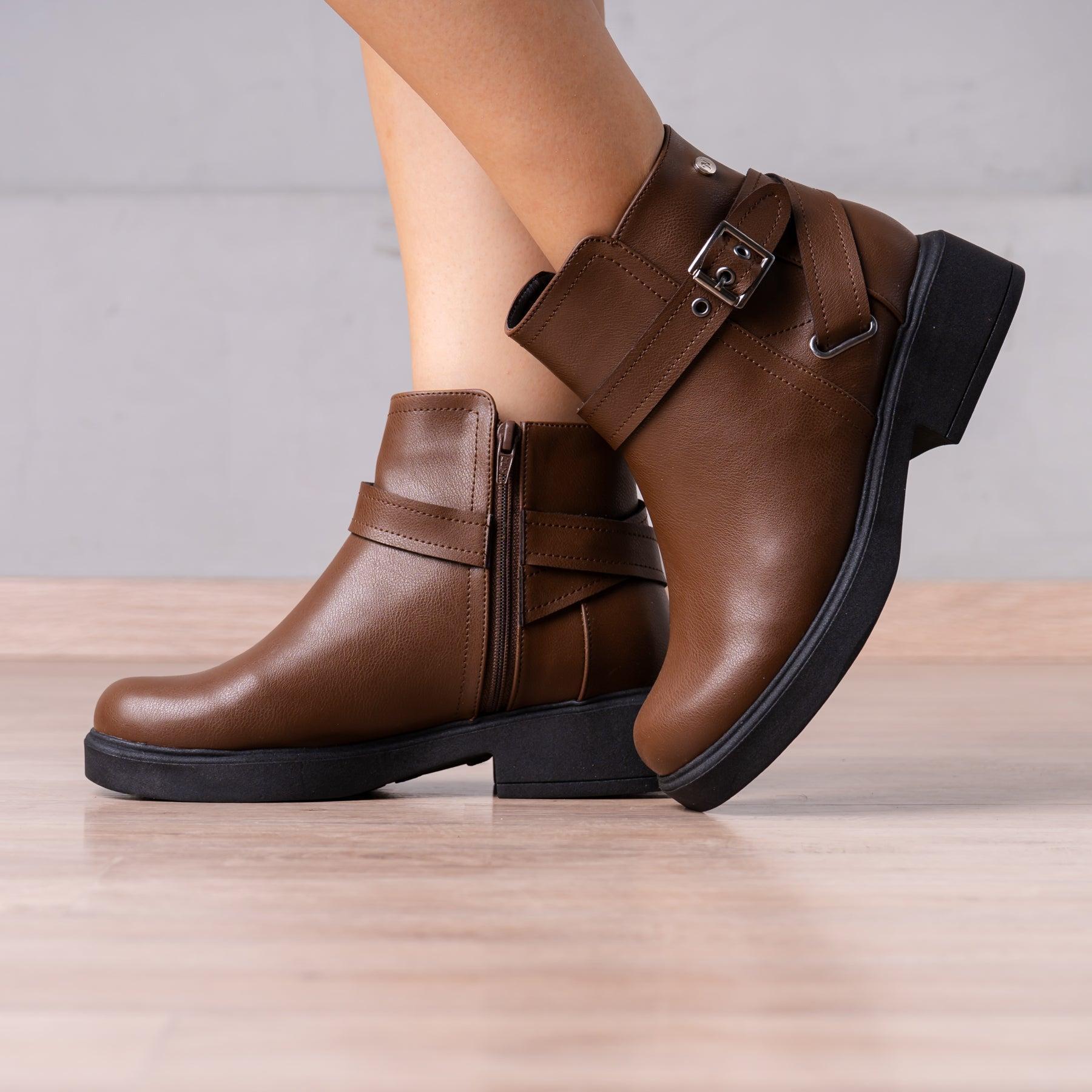 BOTINES MUJER YANINA MARRÓN - 1