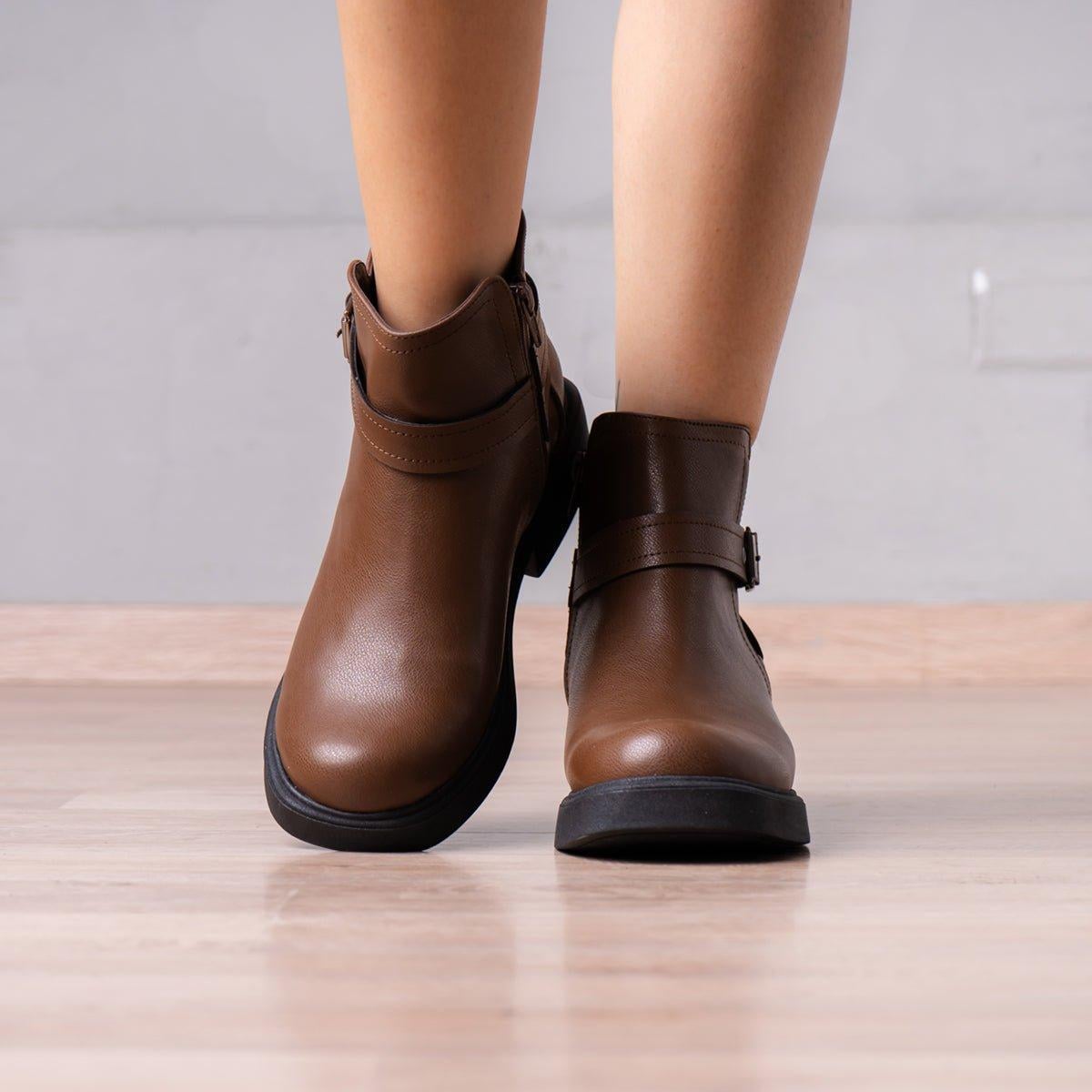 BOTINES MUJER YANINA MARRÓN - 2