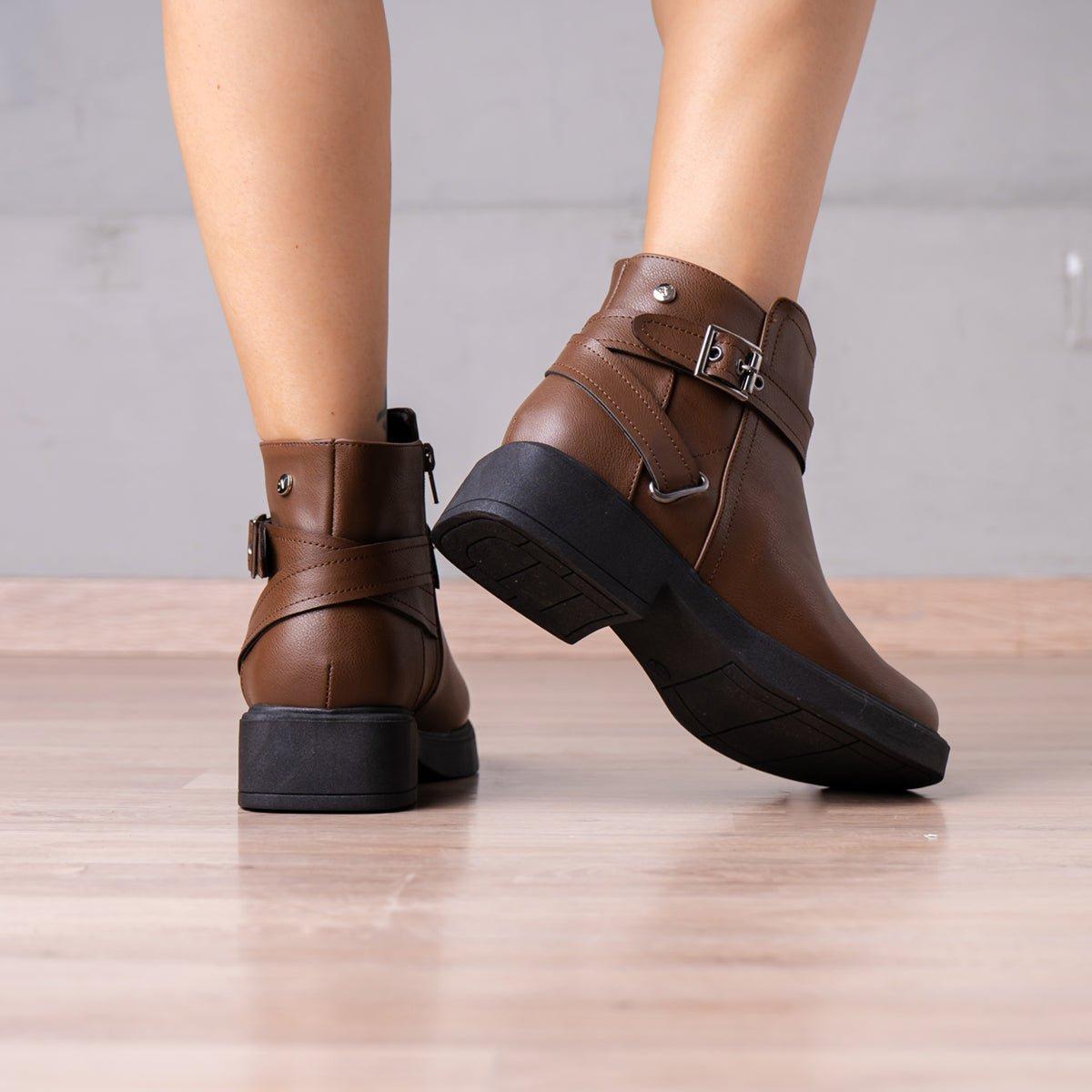 BOTINES MUJER YANINA MARRÓN - 3