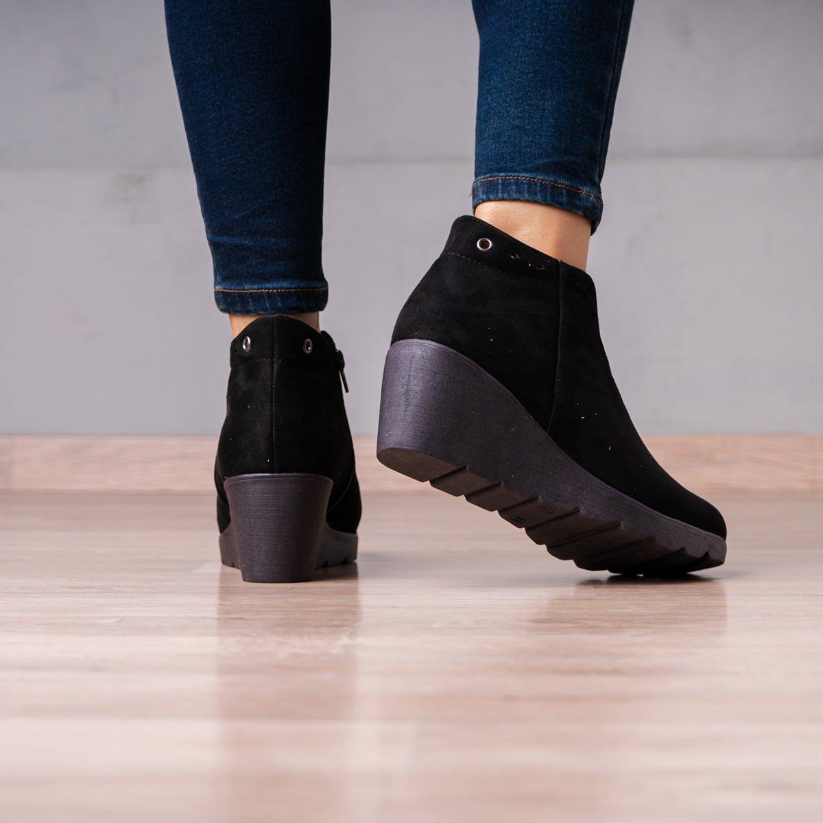 BOTINES MUJER ALTA NEGRO - 3