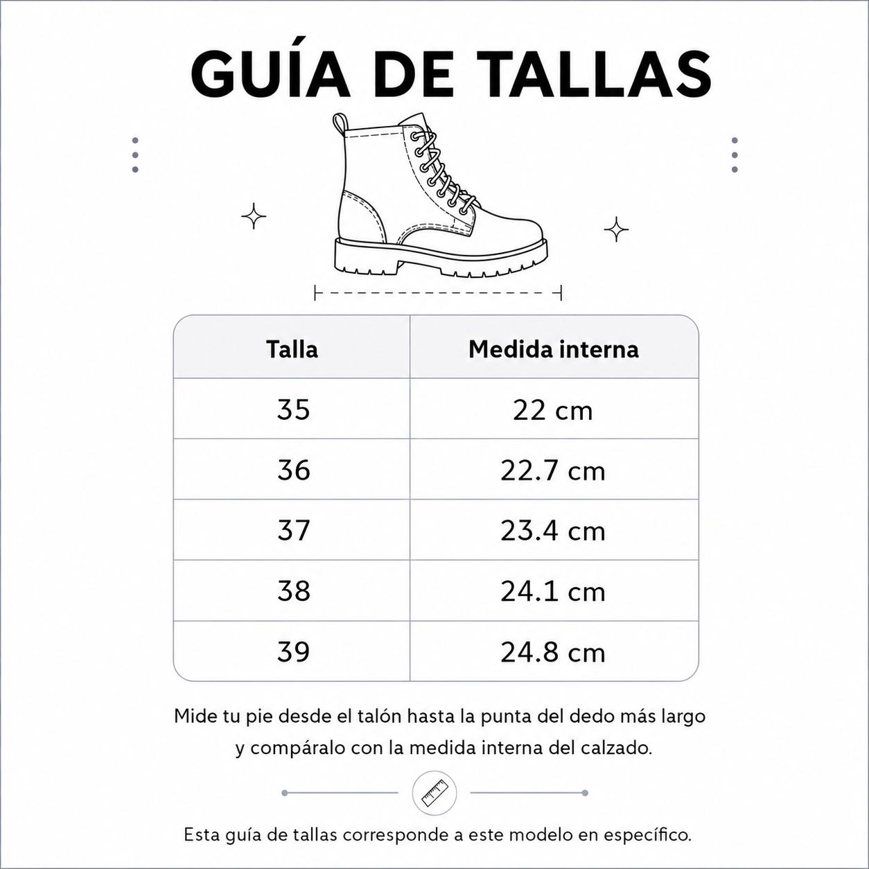 BOTINES MUJER ALTA NEGRO - 7